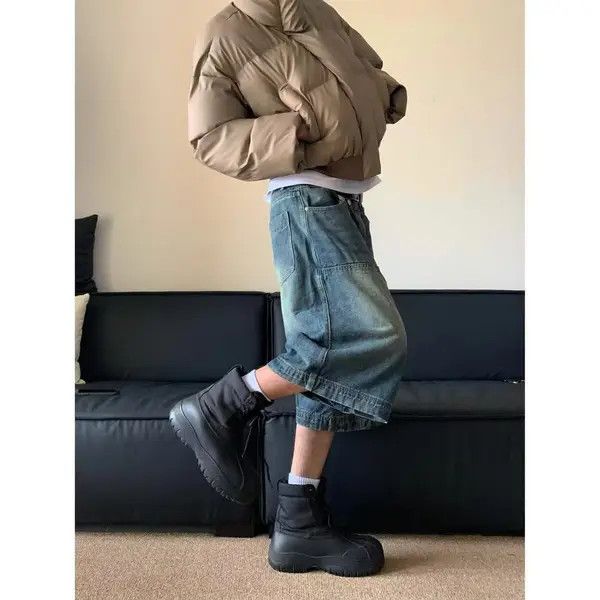 Japanese Brand Mizuho x Yumi Street washed distressed casual denim shorts Size US 32 / EU 48 - 3 Thumbnail