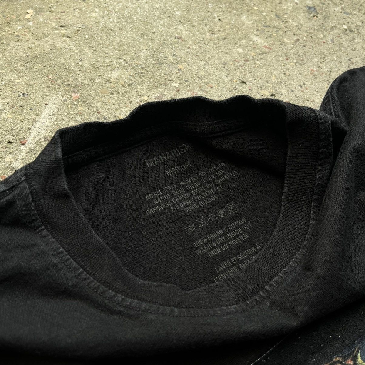 Maharishi Maharishi programme tiger bogo logo Black T-Shirt Size US M / EU 48-50 / 2 - 4 Thumbnail