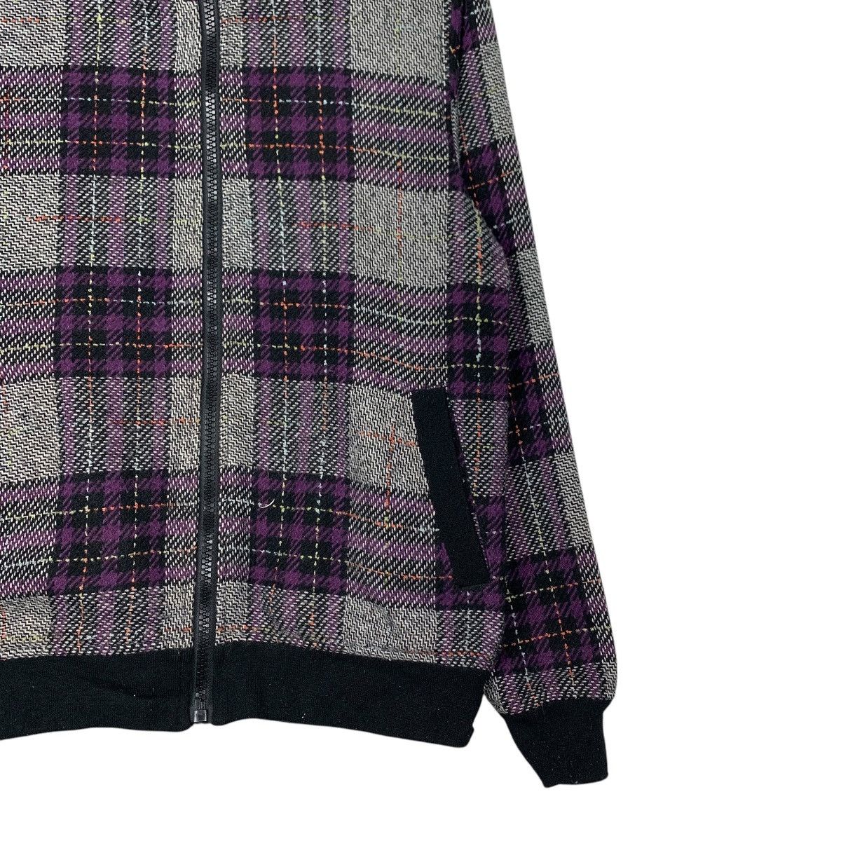 Japanese Brand POWER TO THE PEOPLE Checked Zipper Hoodie Jacket #2286-C101 Size US M / EU 48-50 / 2 - 4 Thumbnail