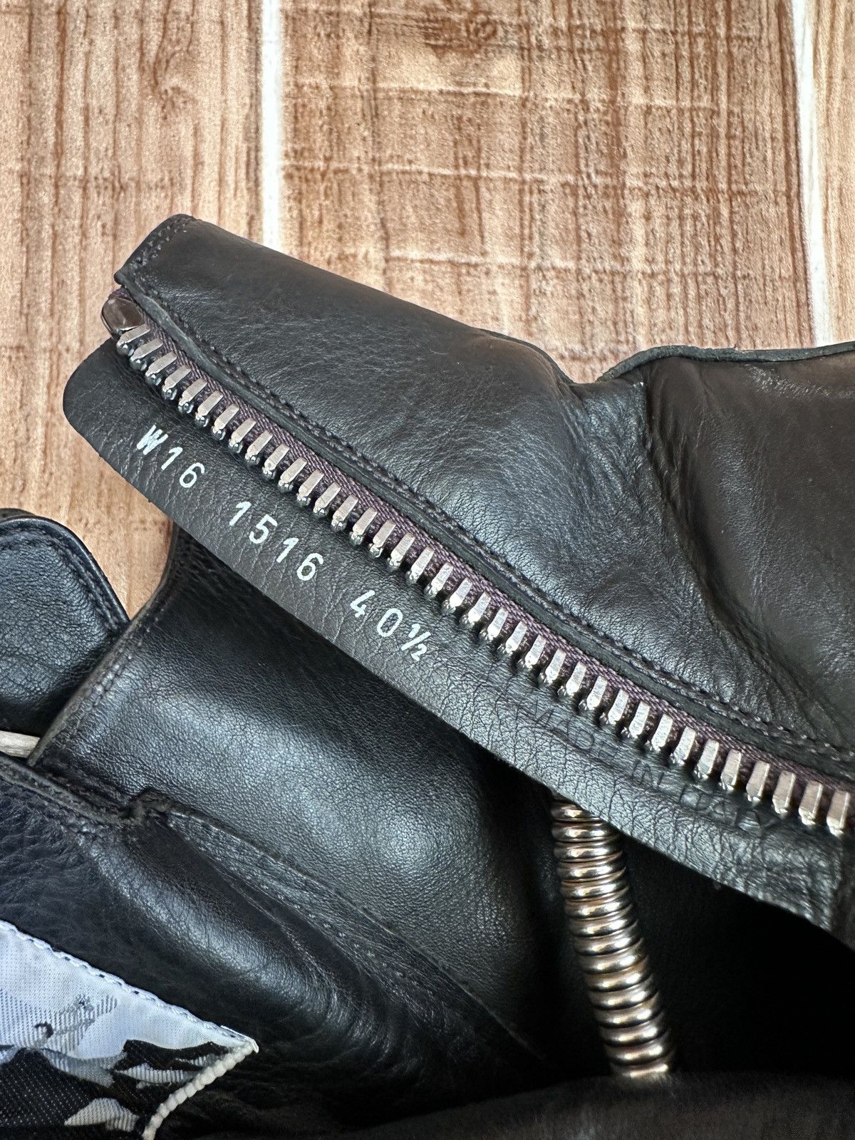 Rick Owens W16 Mainline Rick Owens Black Milk Hightop Sneaks Size US 8 / EU 41 - 18 Thumbnail