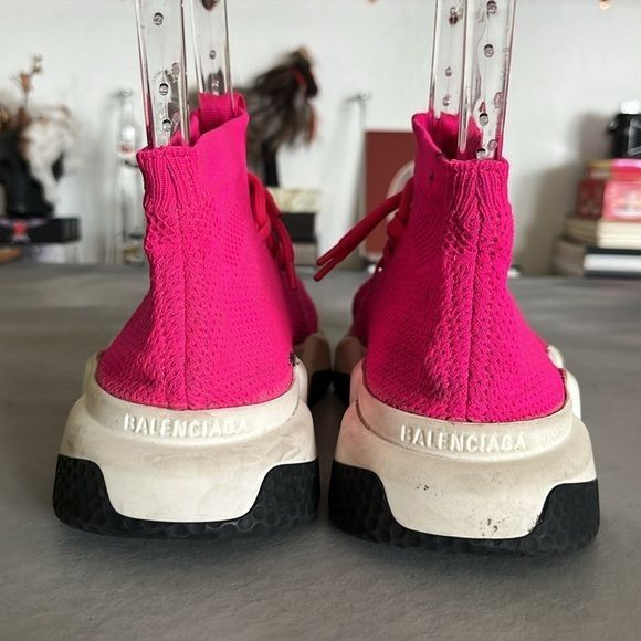 Balenciaga Balenciaga Speed Trainer Lace Up Sock Sneakers Mid High Tops Size US 9 / IT 39 - 5 Thumbnail