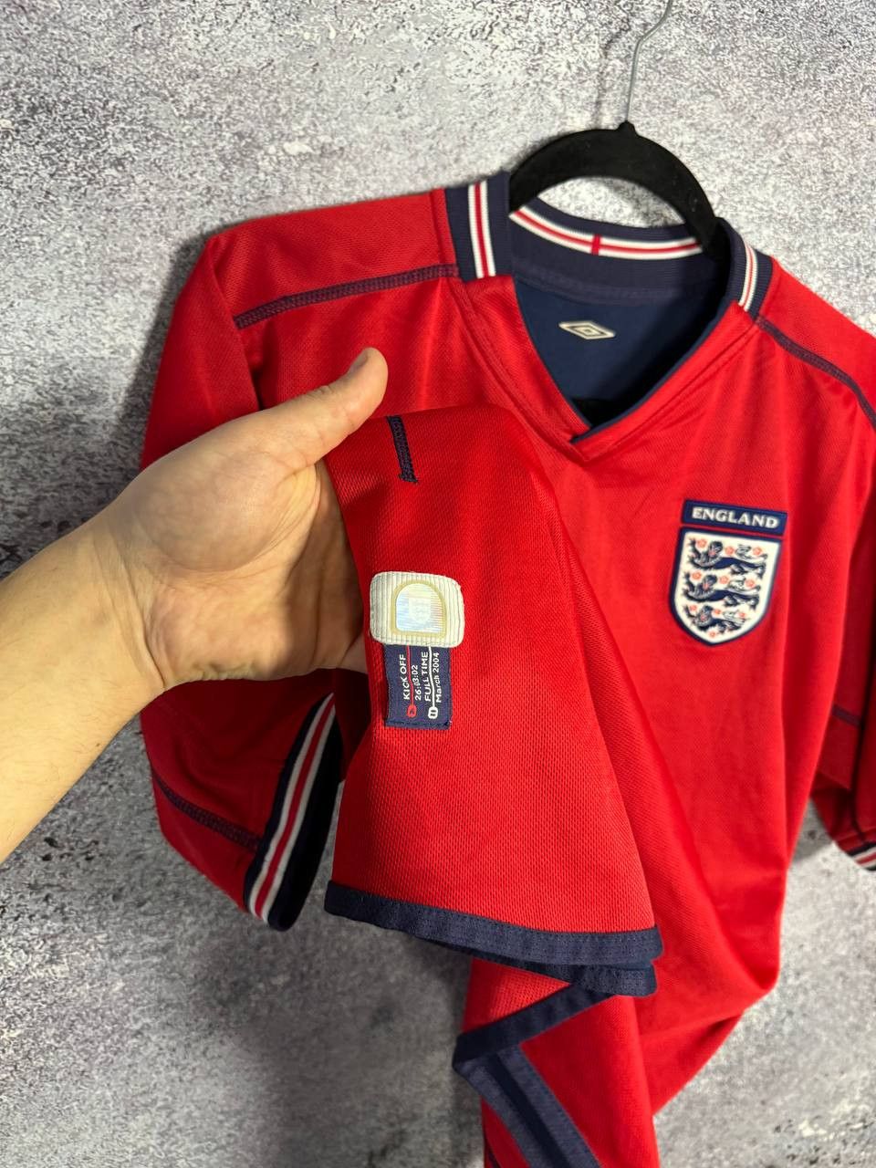 Vintage England National Team 2002 Away Umbro Soccer Jersey Size US XL / EU 56 / 4 - 11 Thumbnail