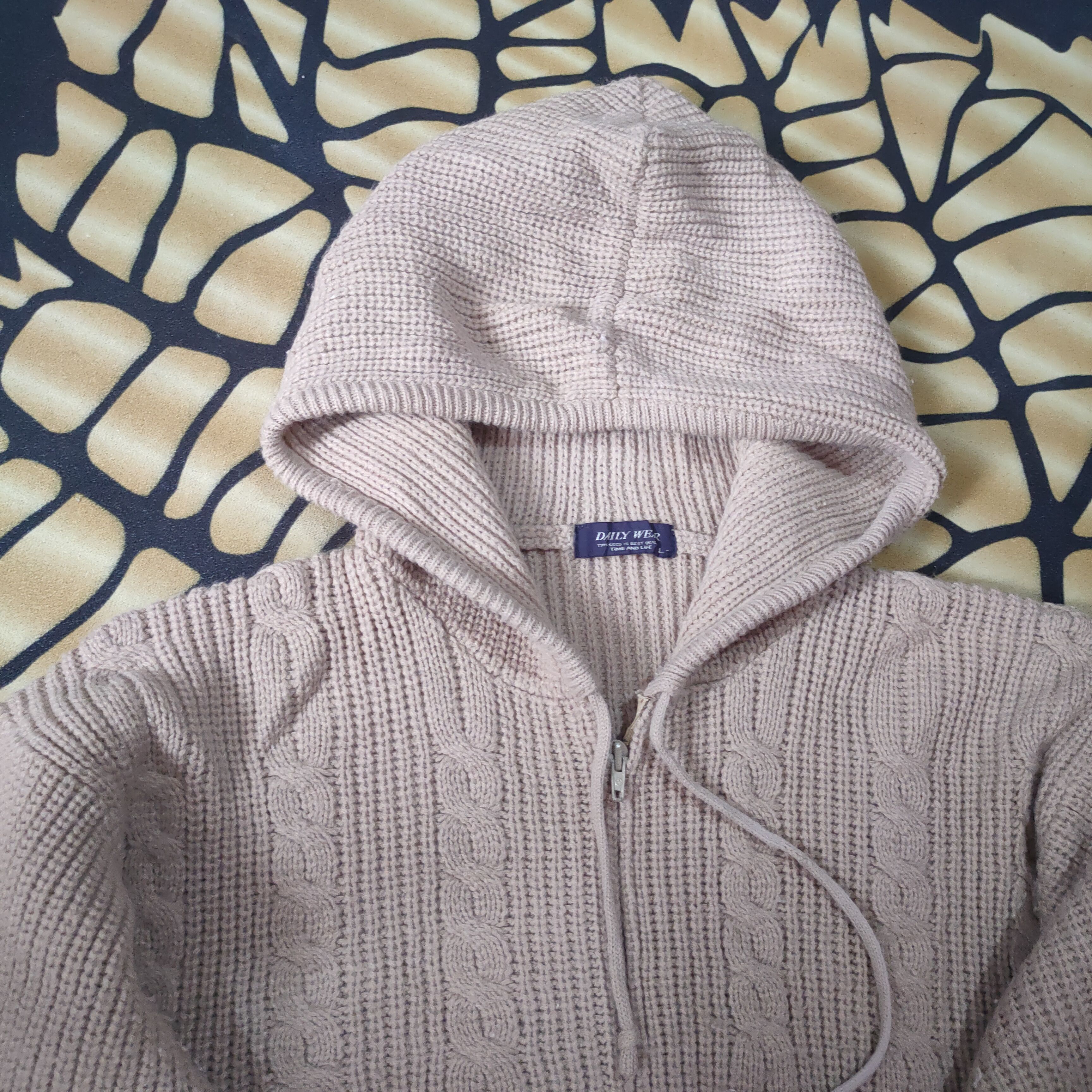 Japanese Brand Daily Wear Hoodies Brown Knitwear #148 Size US L / EU 52-54 / 3 - 9 Thumbnail