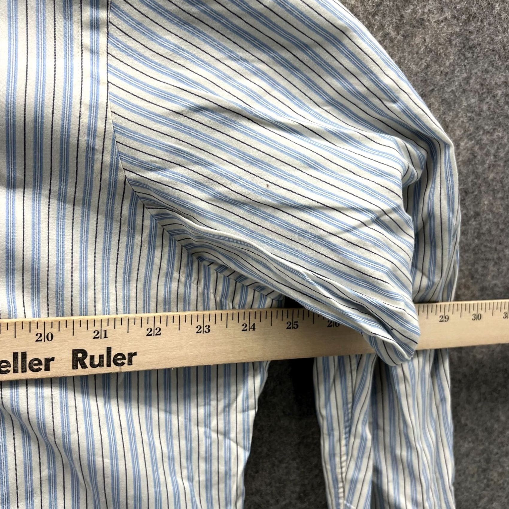 Ralph Lauren VINTAGE Ralph Lauren Shirt Mens XL Blue White Striped Button Down Preppy Size US XL / EU 56 / 4 - 5 Thumbnail