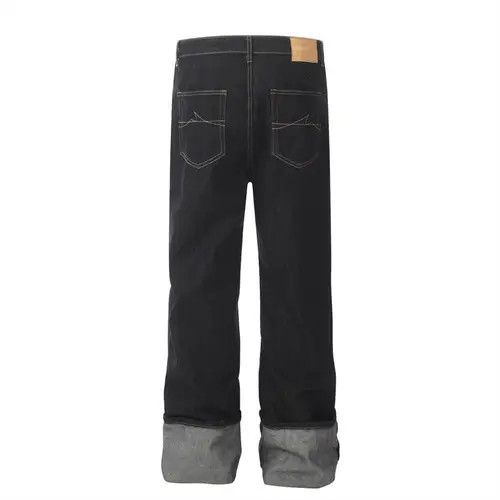 Japanese Brand VIBE Trendy men's contrasting stitched loose casual jeans Size US 32 / EU 48 - 3 Thumbnail