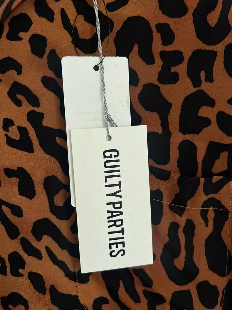 Wacko Maria WACKO MARIA Leopard Print Long Sleeve Shirt, Hawaiian Shir Size US L / EU 52-54 / 3 - 8 Thumbnail