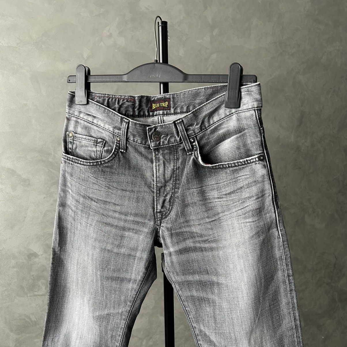 Edwin Vintage Edwin Blue Trip Washed Distressed Jeans Size US 30 / EU 46 - 7 Thumbnail
