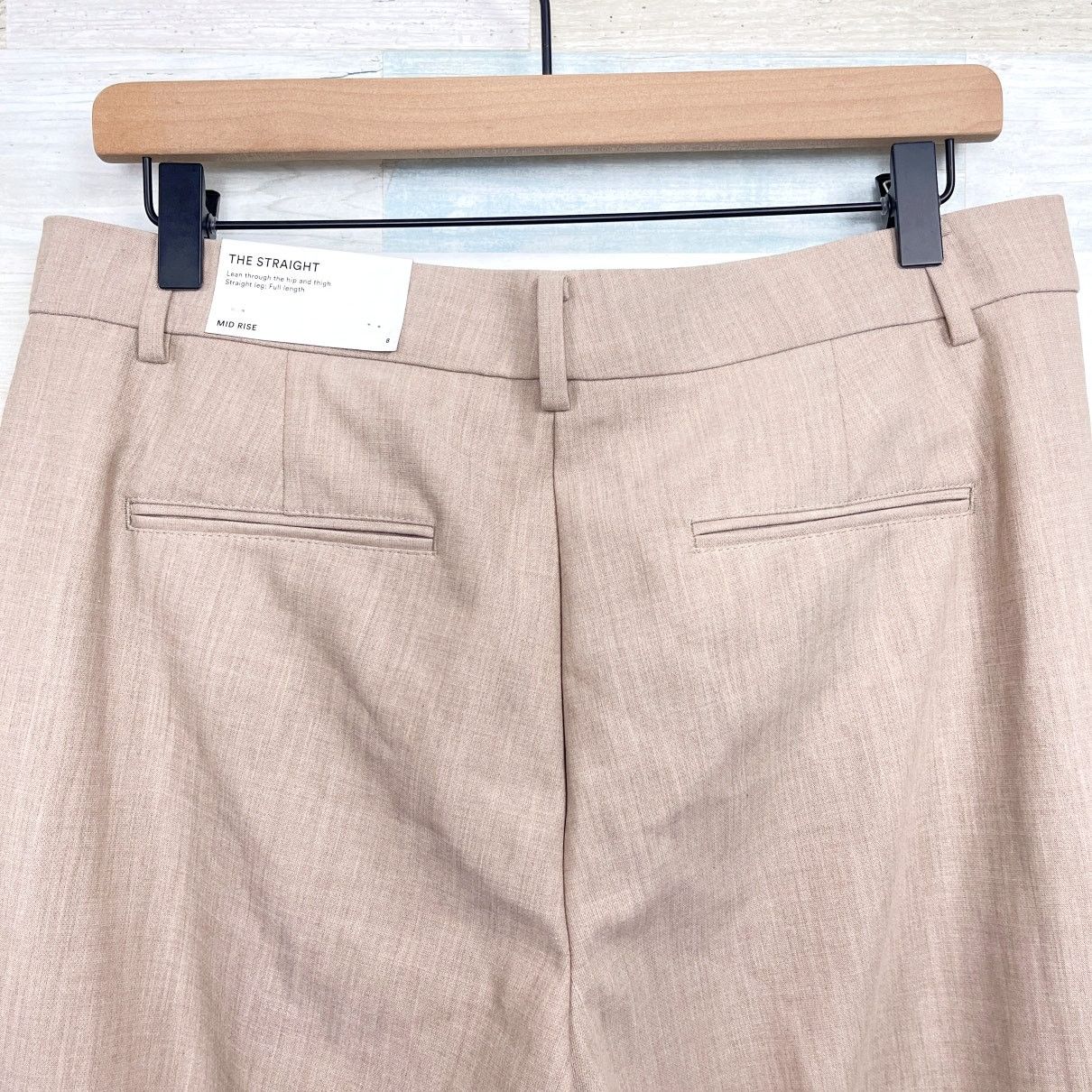Ann Taylor Ann Taylor The Straight Pants Brown Mid Rise Career Womens 8 Size 30" / US 8 / IT 44 - 5 Thumbnail