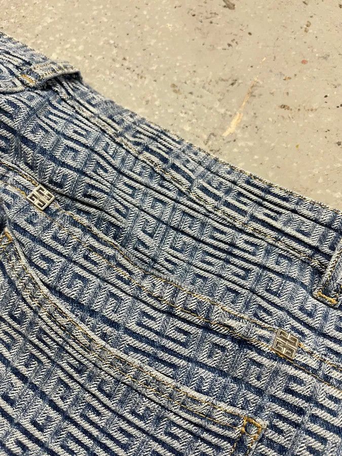 Givenchy SS2023 Givenchy Blue Logo Denim Jeans Size US 33 - 11 Thumbnail