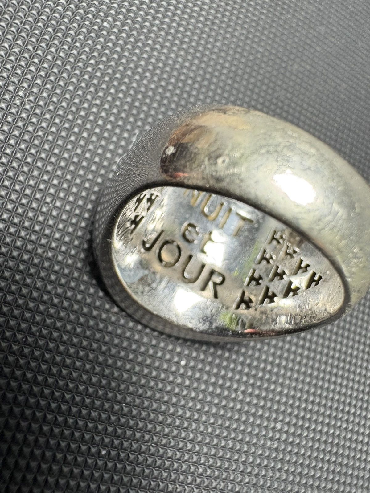 Tom Wood 925 Silver and Black Mother-of-Pearl Ring Size ONE SIZE - 4 Thumbnail