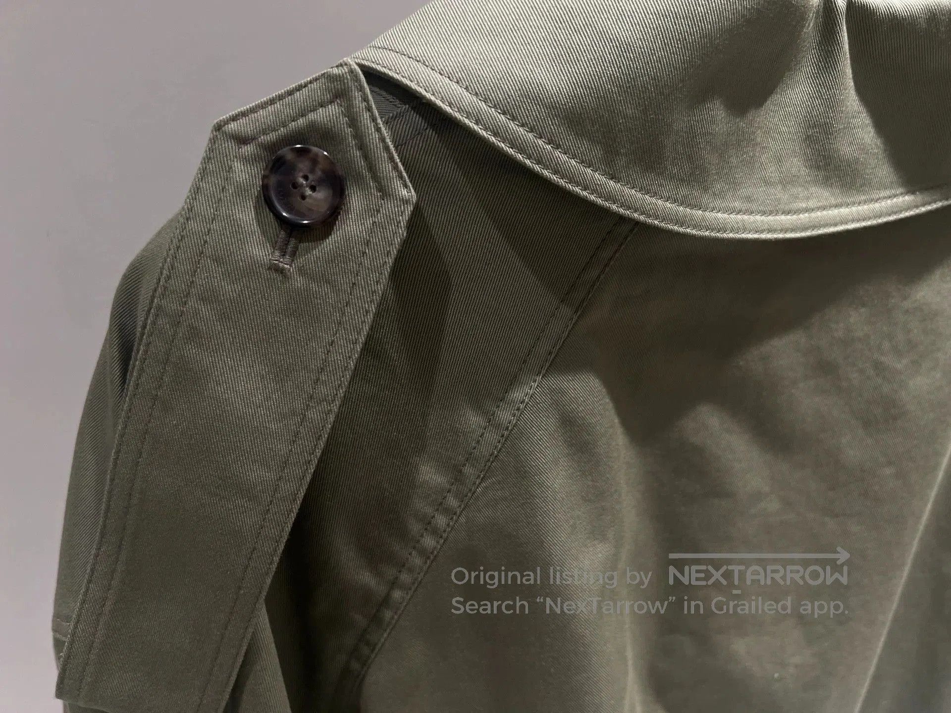 Loewe LOEWE Khaki Short Trench Jacket. Size US XS / EU 42 / 0 - 6 Thumbnail