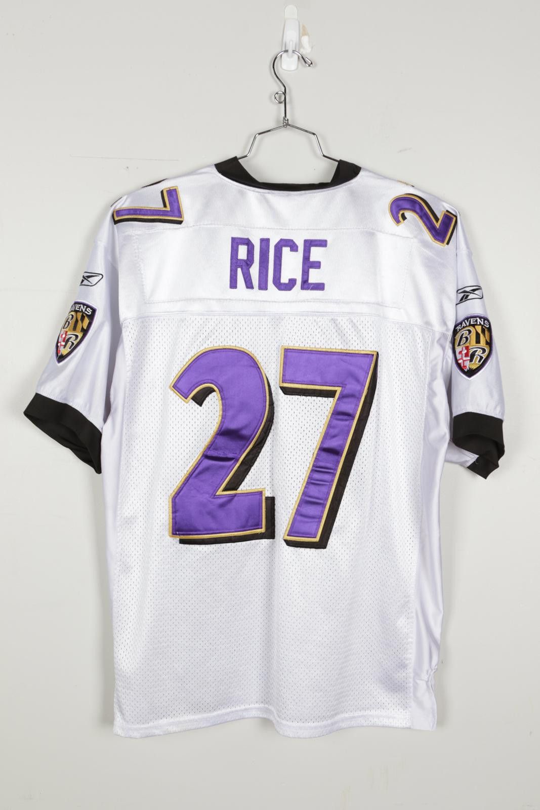 Reebok 2010 Reebok Onfield NFL Equipment Raven Rice #27 Jersey Size US L / EU 52-54 / 3 - 2 Thumbnail