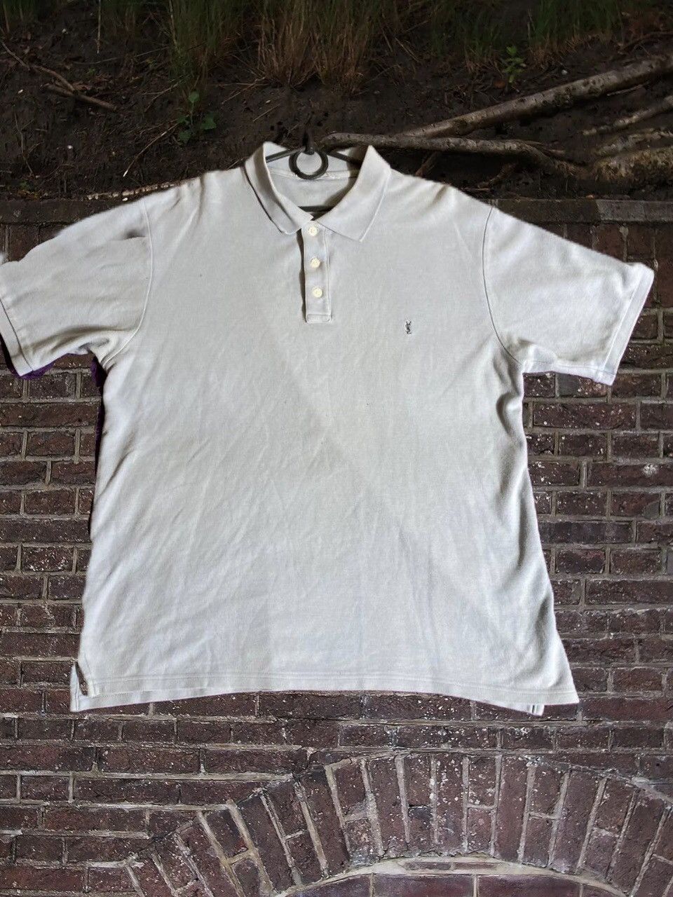 Vintage × Yves Saint Laurent Vintage YSL Yves Saint Laurent Polo Basic T-Shirt Size US L / EU 52-54 / 3 - 1 Thumbnail