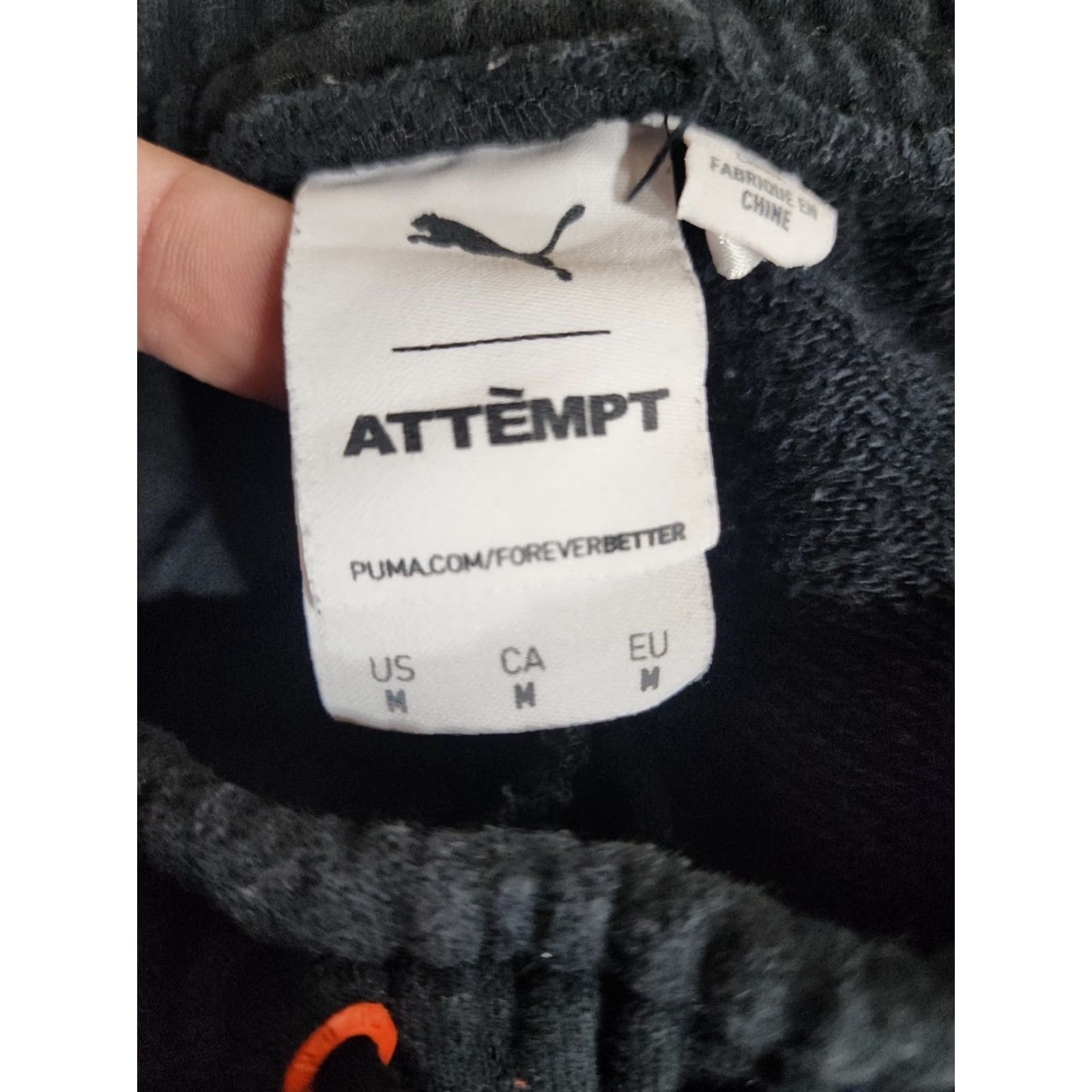 Puma PUMA x ATTEMPT PUMA Sweatpants Black M Unisex Pants Mens Regular Size M Size US 31 - 3 Thumbnail