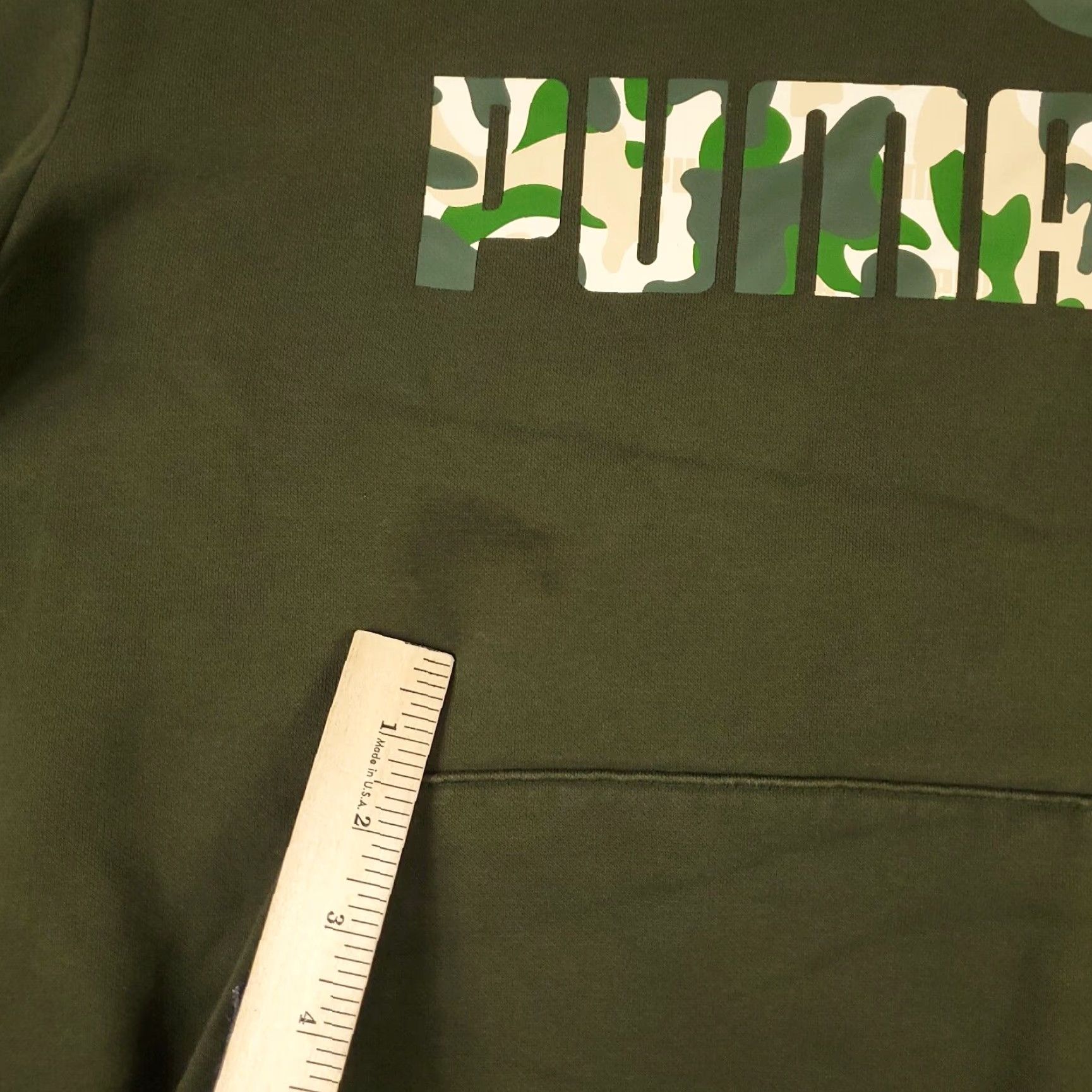 Puma PUMA Hoodie Mens Small Green Casual Pullover Sweatshirt Size US S / EU 44-46 / 1 - 5 Thumbnail