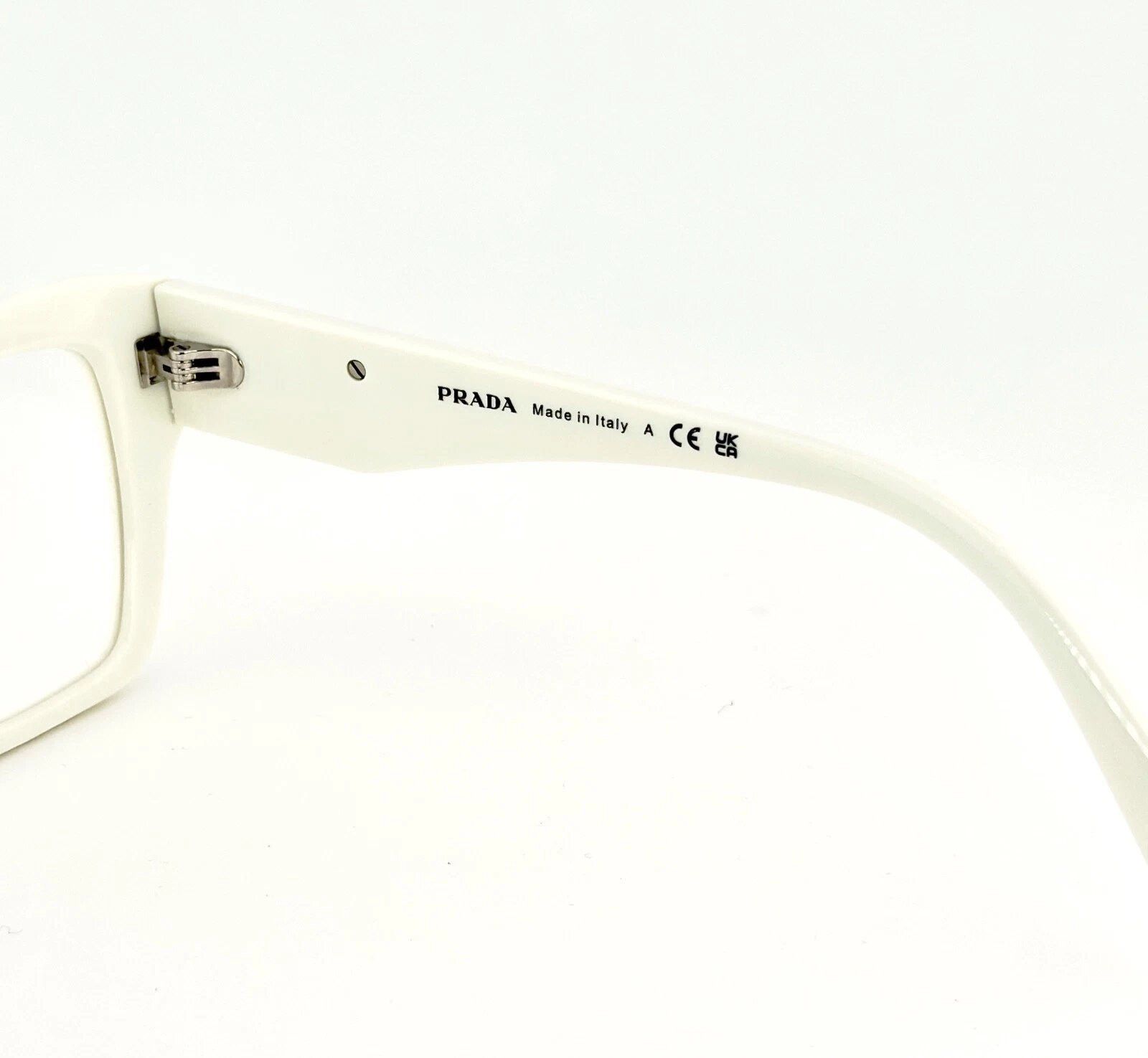 Prada PRADA SYMBOLE PR09ZV White Triangle Logo Eyeglass 09ZV 09Z Size ONE SIZE - 7 Thumbnail