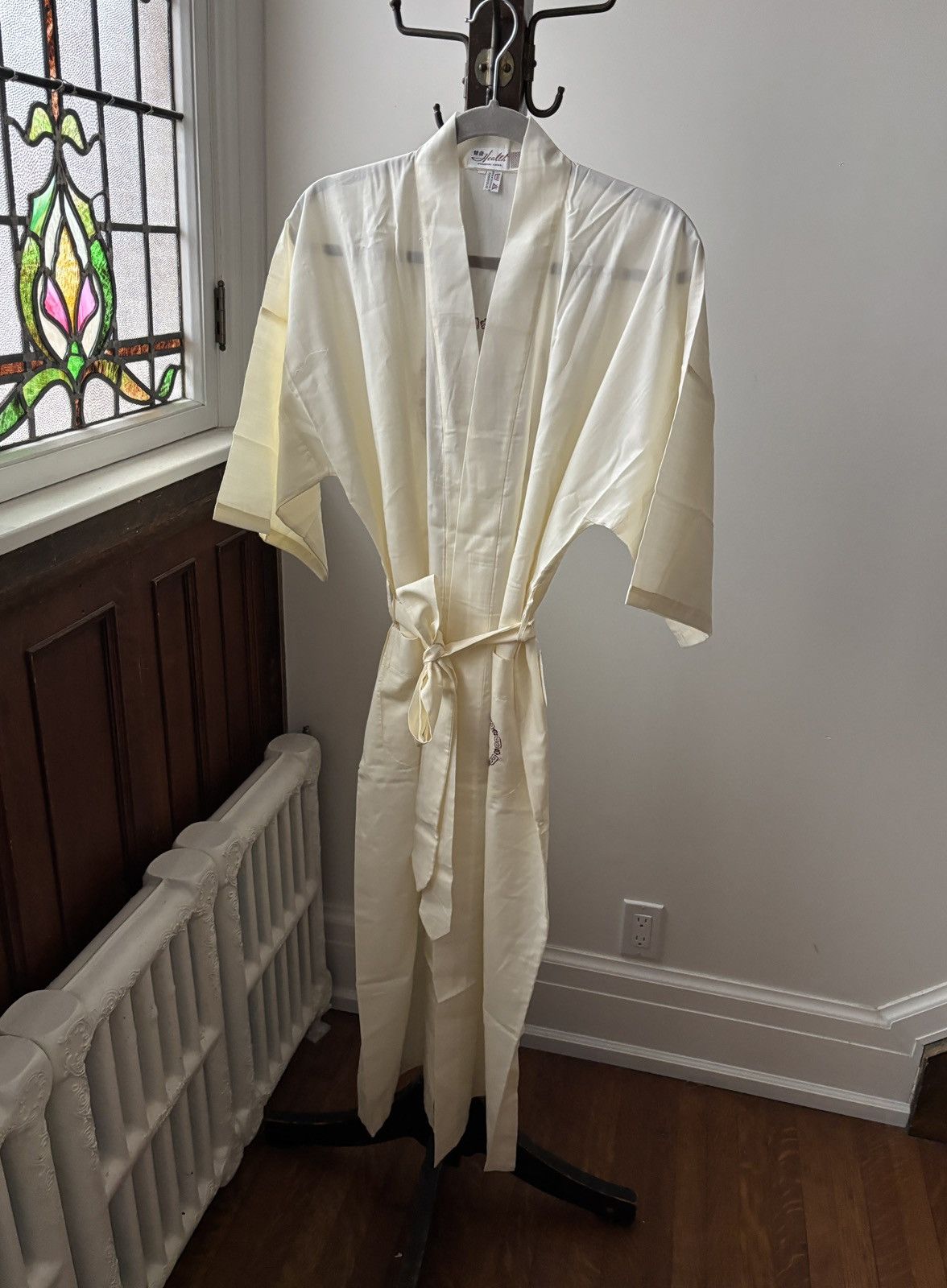 Vintage Vintage Bath Robe Cotton Chinese Embroidered Lounge Belted Size US M / EU 48-50 / 2 - 3 Thumbnail