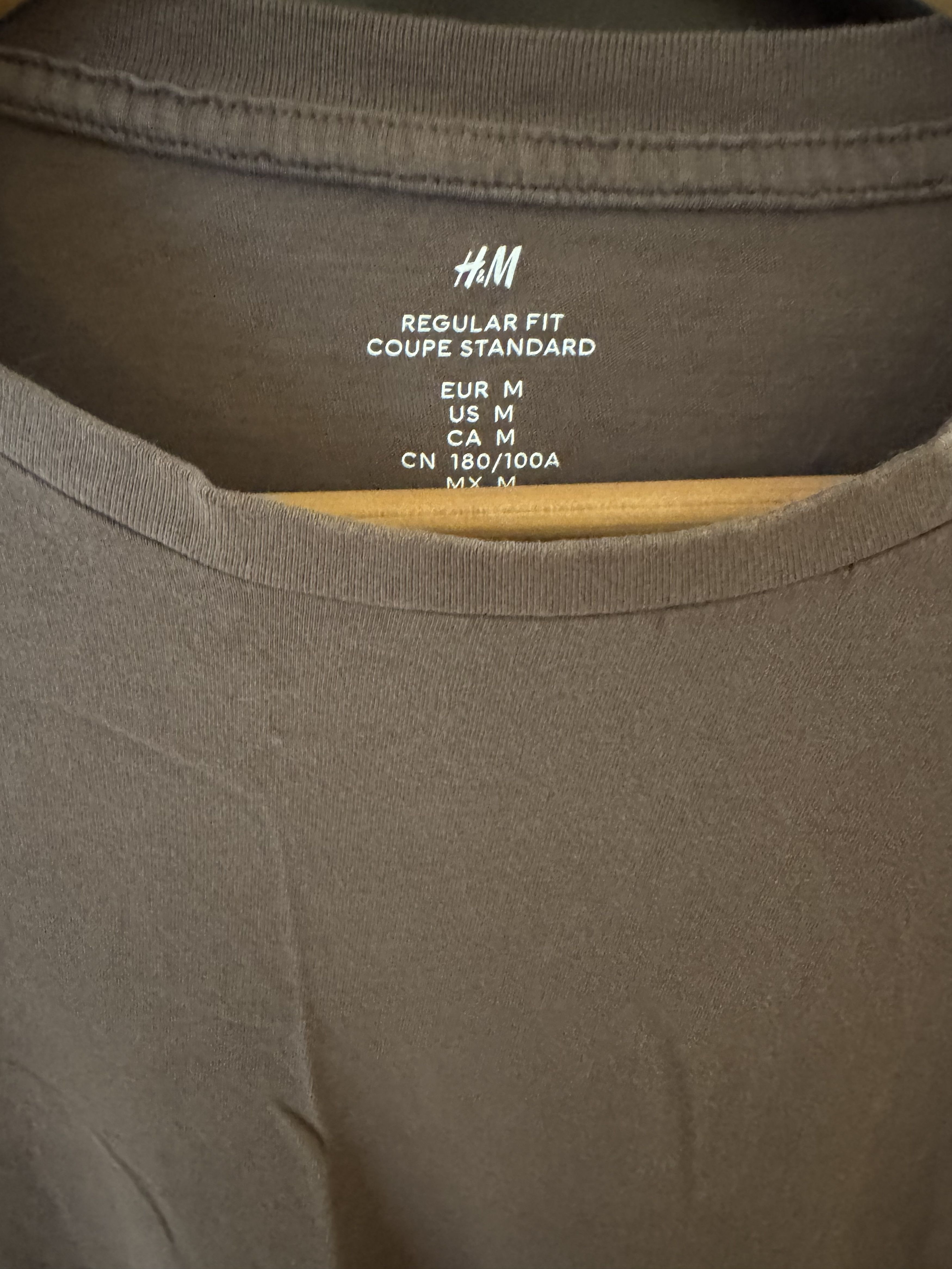 H&M H & M Brown T-Shirt Size US M / EU 48-50 / 2 - 1 Thumbnail