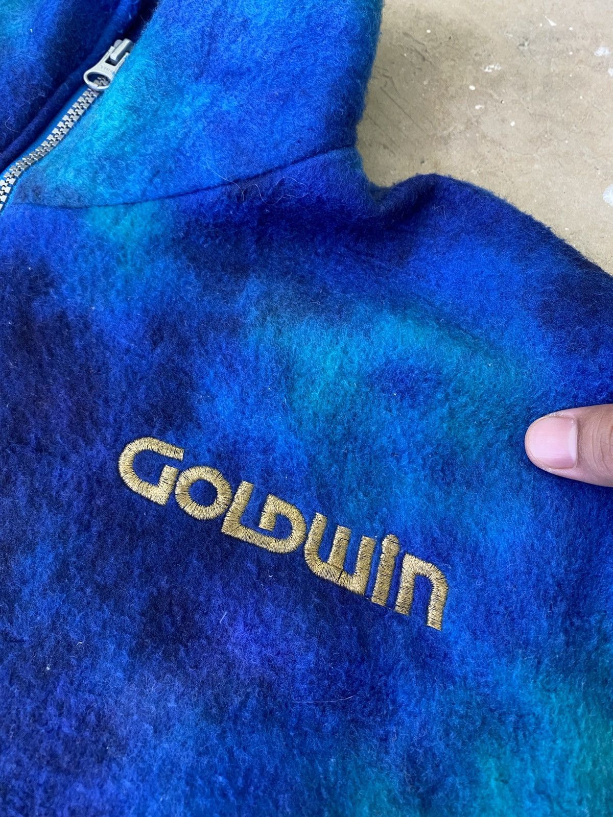 Goldwin Vintage Goldwin Japan Abstract Fleece Pullover Jacket Size US L / EU 52-54 / 3 - 6 Thumbnail