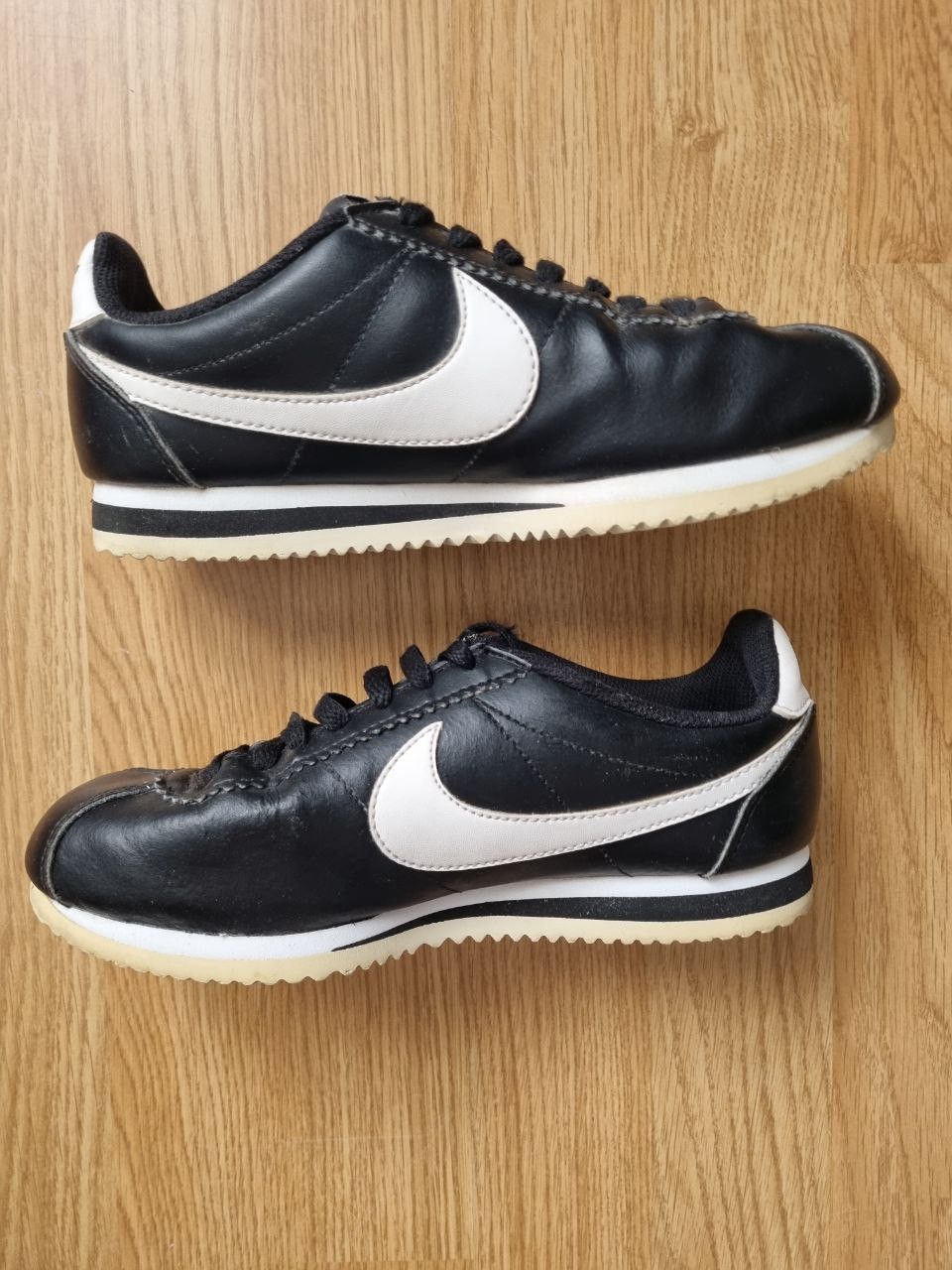 Nike Nike Classic Cortez Black White Size US 6 / IT 36 - 3 Thumbnail