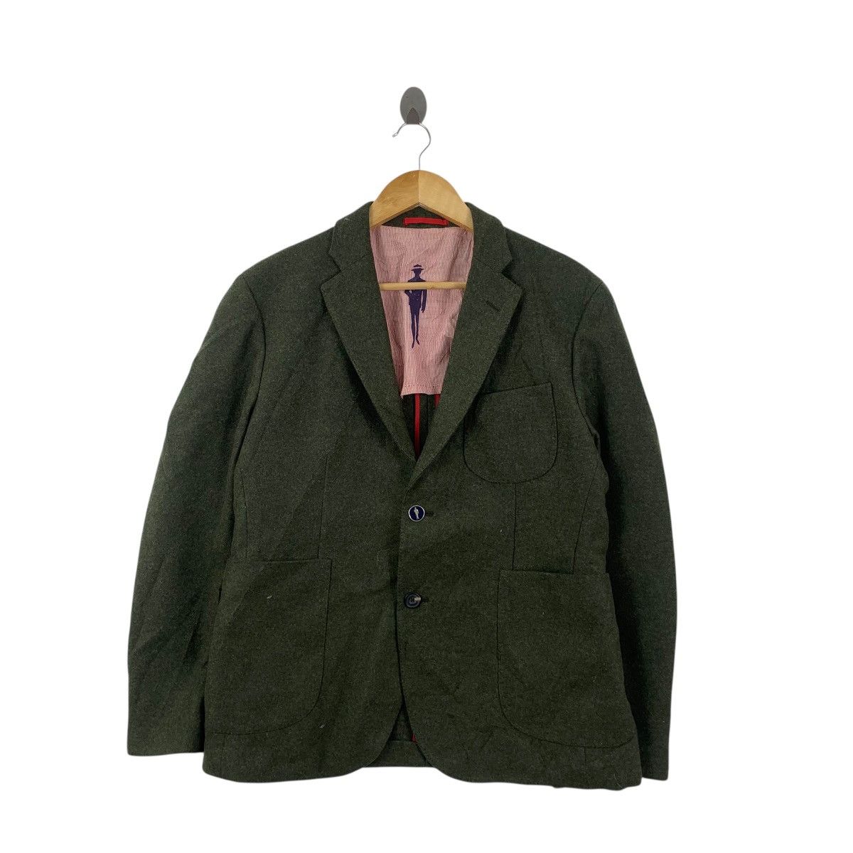 Hardy Amies Vintage HARDY AMIES PRESENT Collection Heddon Fit Blazer Size 34R - 4 Thumbnail