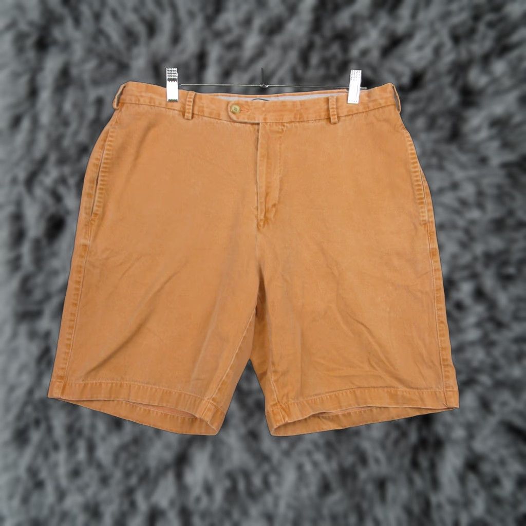 Peter Millar Peter Millar Shorts Mens 34 Orange Pima Cotton Flat Front Summer Casual Golf Shirts? Size US 34 / EU 50 - 1 Thumbnail