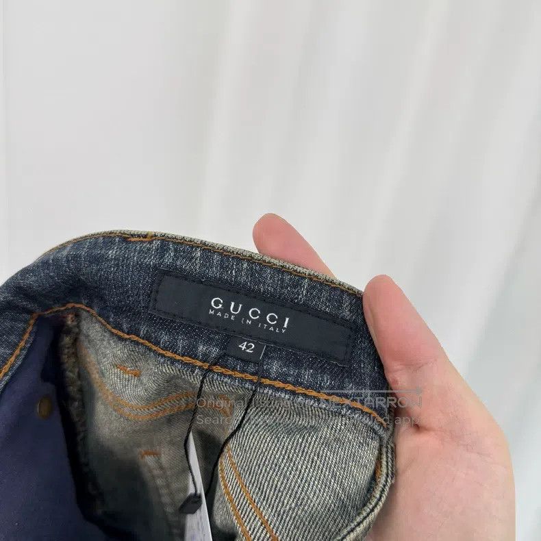 Gucci Gucci Chain washed denim trousers Size 27" / US 4 / IT 40 - 5 Thumbnail