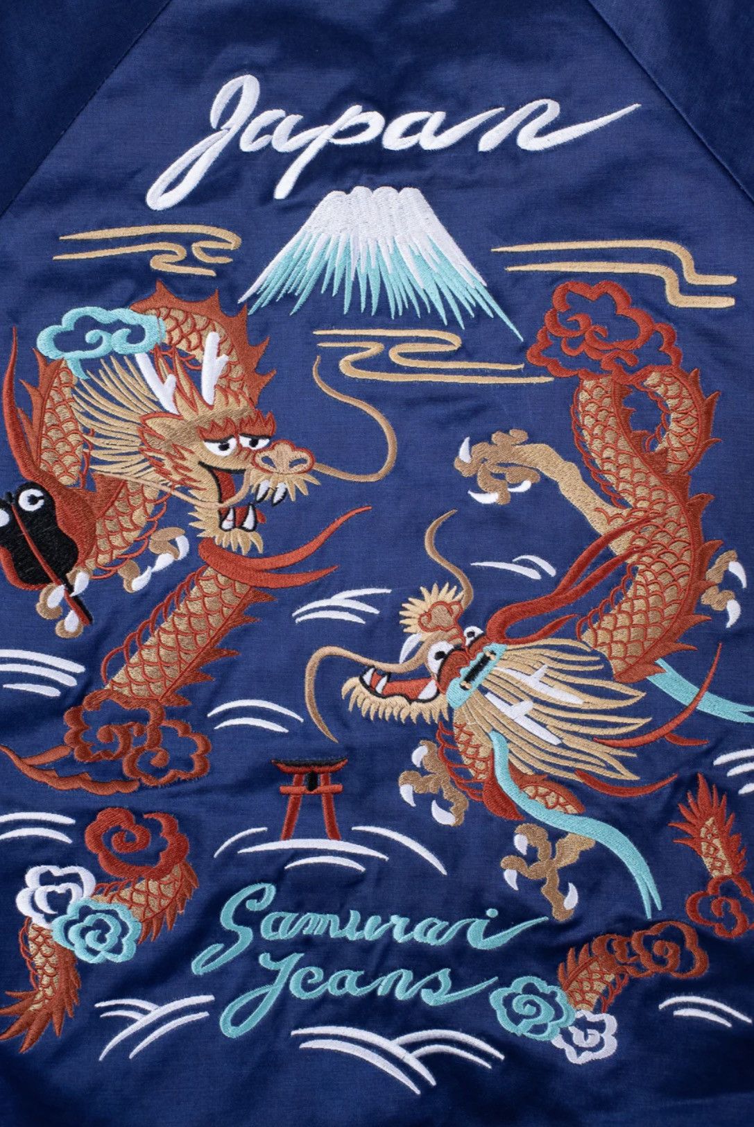 Samurai Jeans Embroidered Indigo Souvenir Jacket Size US L / EU 52-54 / 3 - 6 Thumbnail