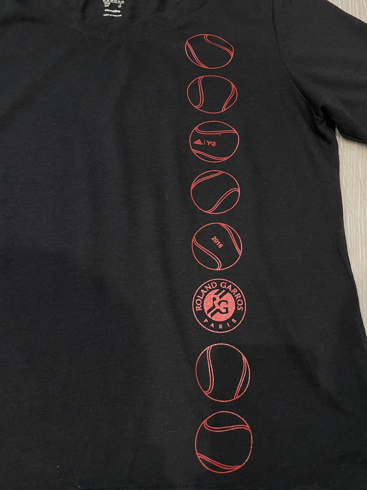 Adidas × Yohji Yamamoto ADIDAS Y-3 X ROLLAND GARROS T Shirt Size S / US 4 / IT 40 - 3 Thumbnail