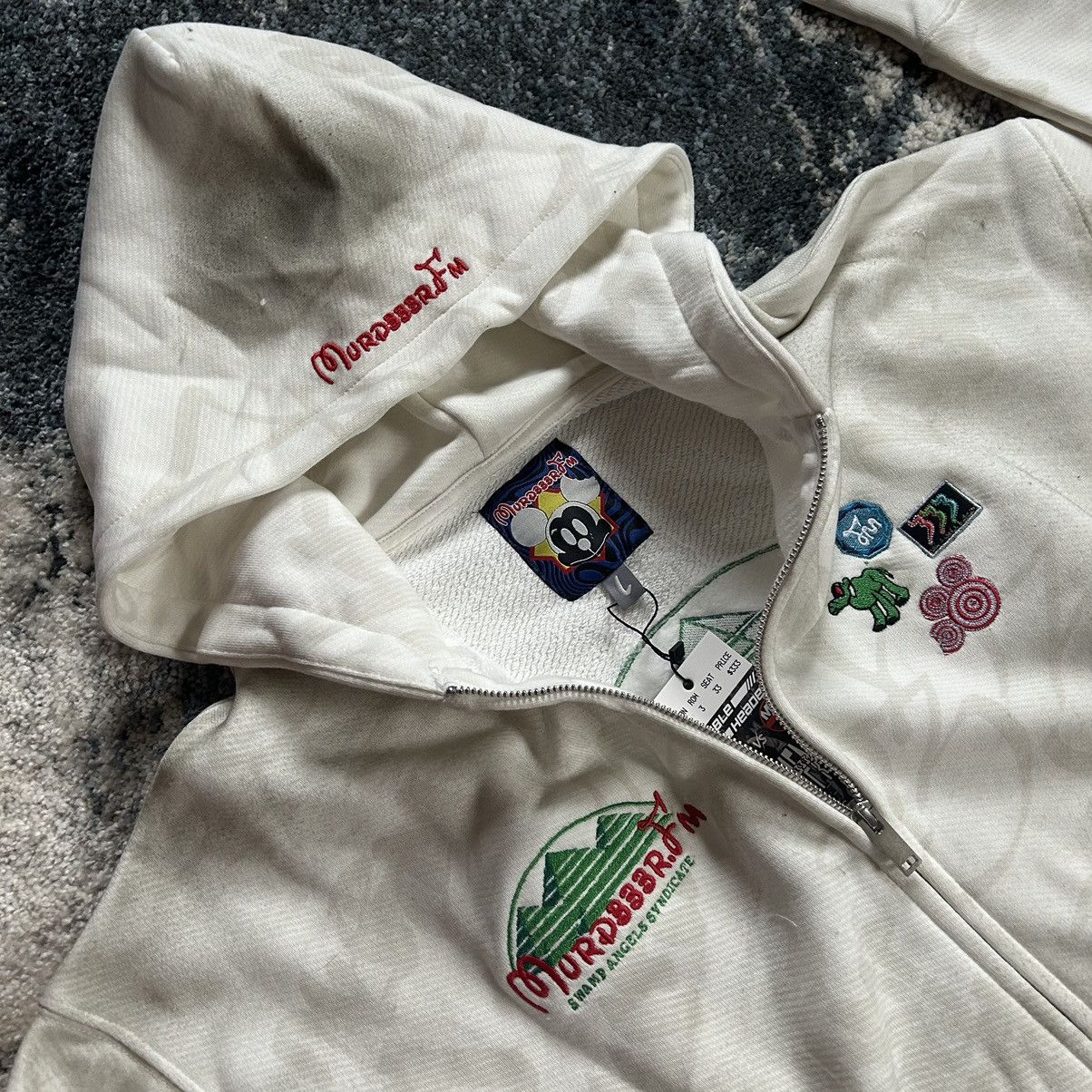 Designer × Disney × murd333r.fm MFM333.com HEAVYWEiGHT BOOTLEG DiSNEY ZiP UP HOODiE Size US L / EU 52-54 / 3 - 7 Thumbnail