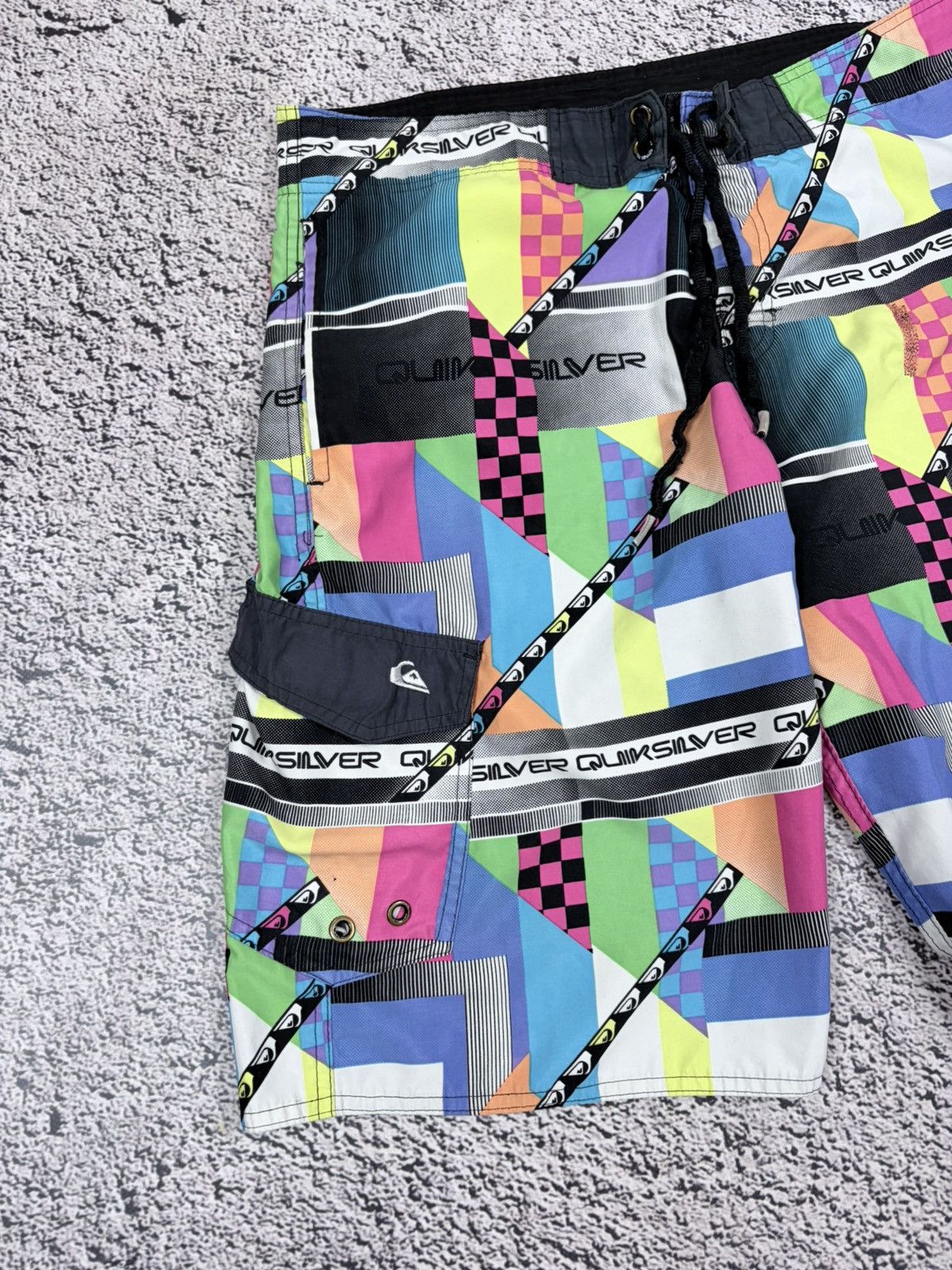 Quiksilver VTG Quiksilver Y2K Crazy AOP Board Shorts 36 Surf Swim +Tool Size US 36 / EU 52 - 2 Thumbnail
