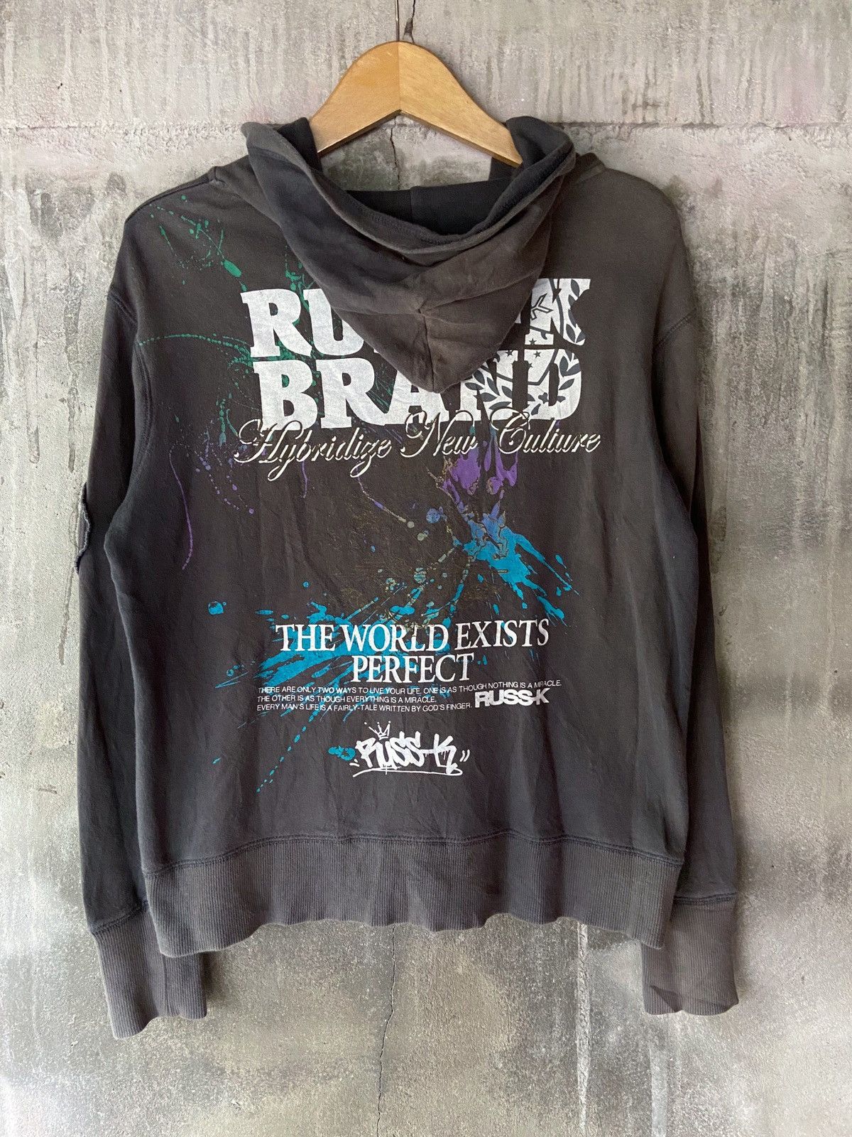 Beauty Beast × Hysteric Glamour × Japanese Brand THE WORLD EXIST PERFECT RUSS-K JAPAN ZIP HOODIE Size US M / EU 48-50 / 2 - 2 Thumbnail