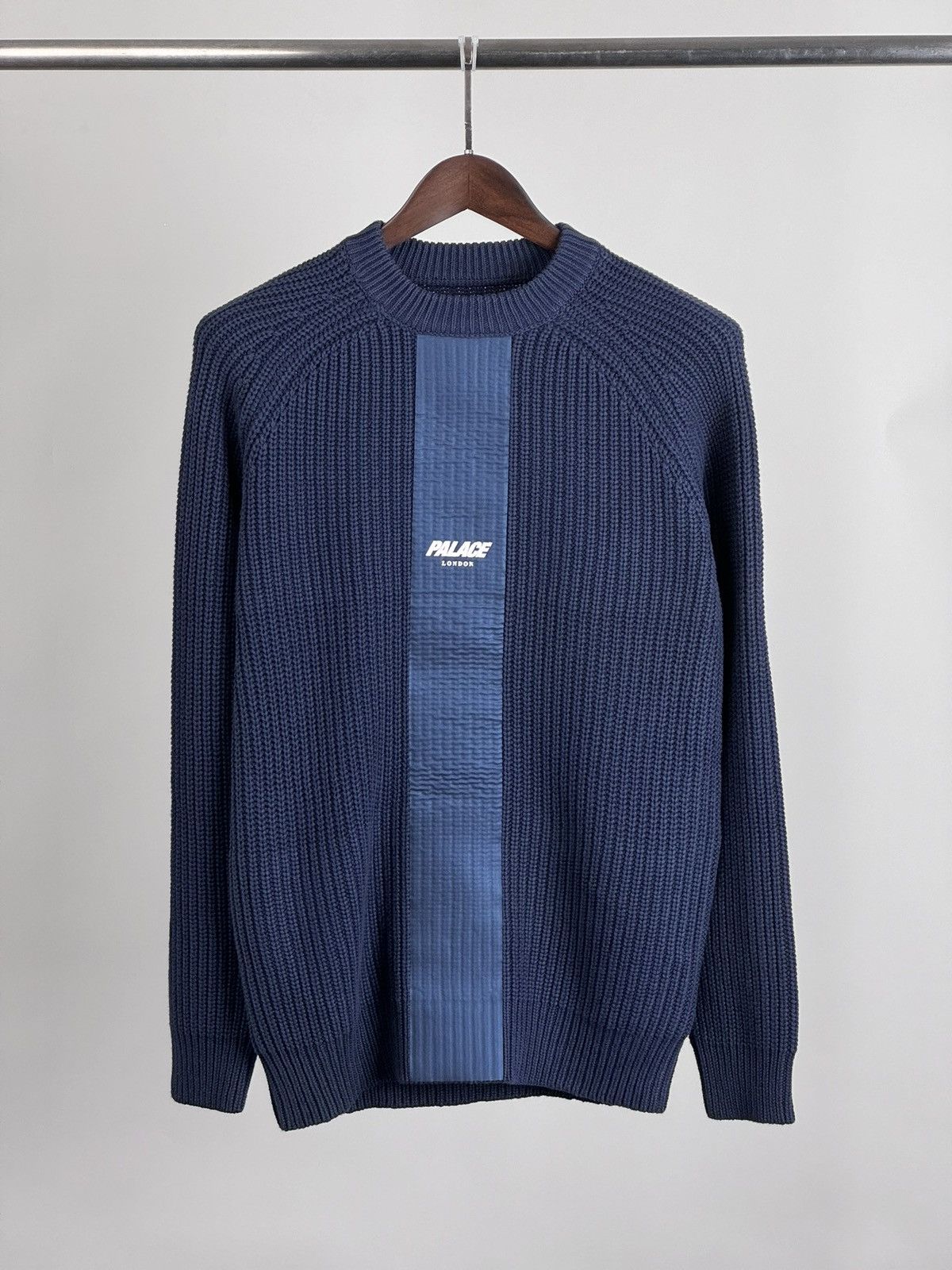 image of Palace R - Knit Sweater S in Blue, Men's (Size Small)