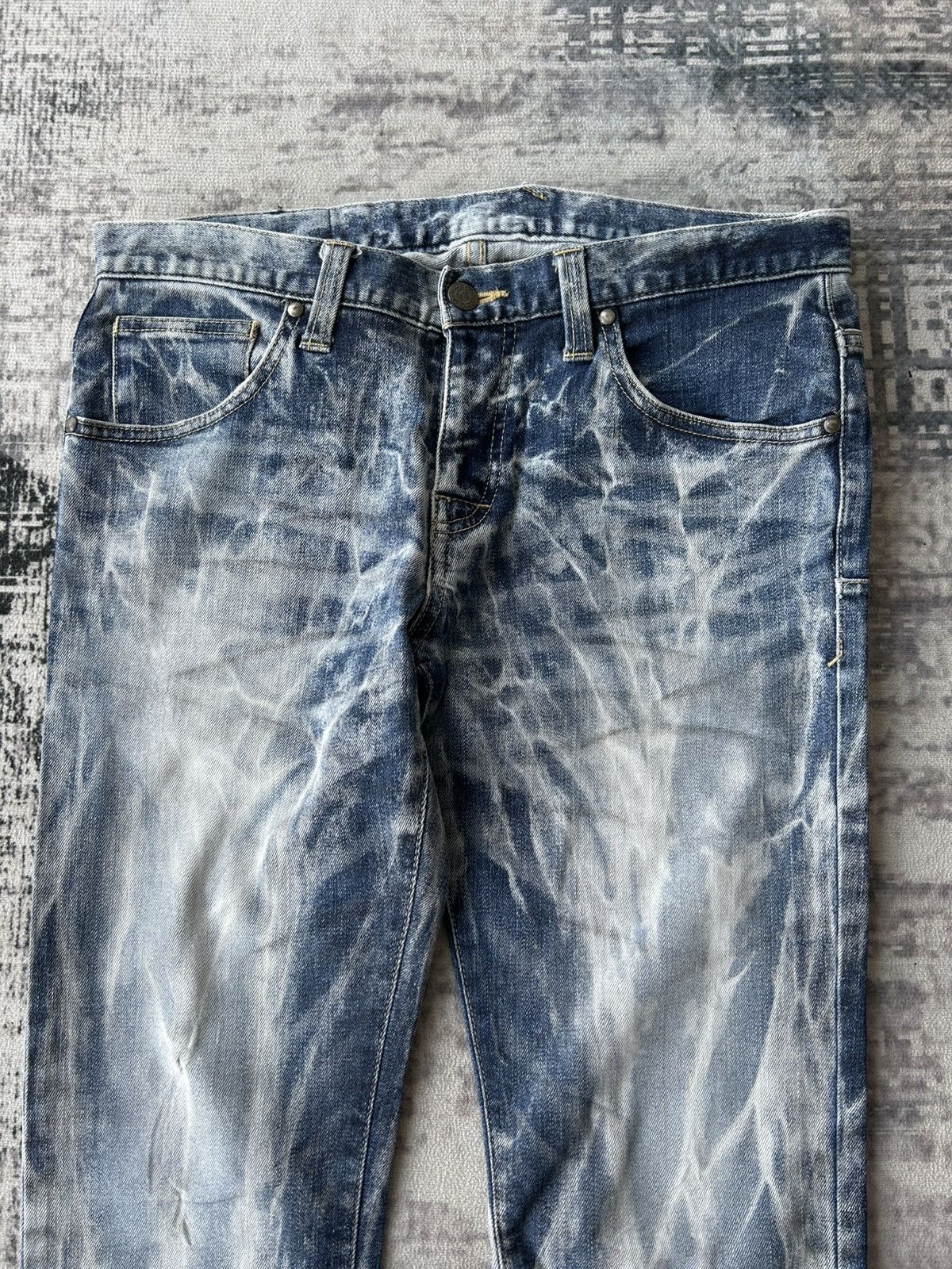 If Six Was Nine Rockstar Tornado Mart Acid Wash Jeans Size US 31 - 5 Thumbnail