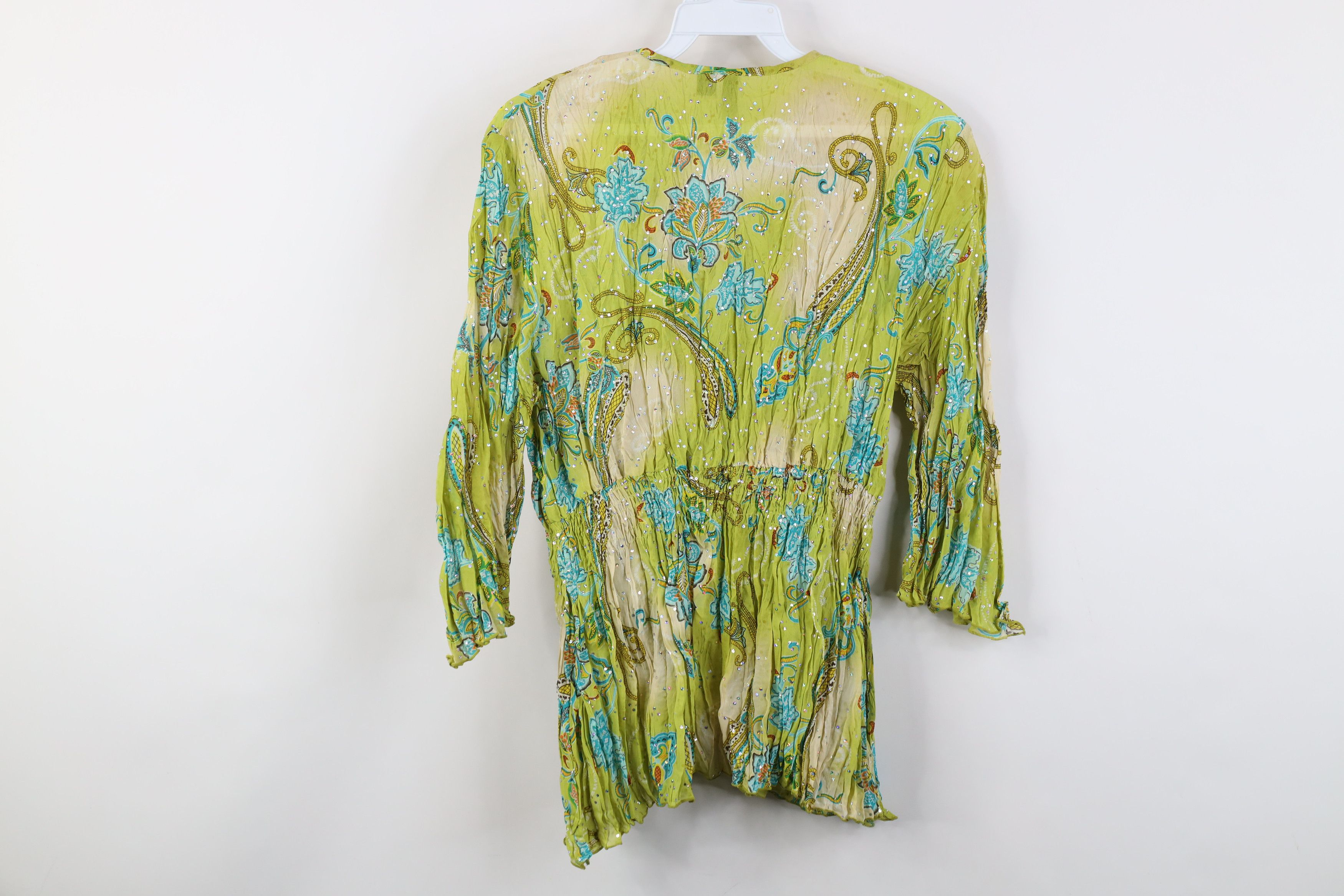 Vintage Vintage 90s Y2K Streetwear Bella Fairy Flower Sequin Shirt Size M / US 6-8 / IT 42-44 - 9 Thumbnail