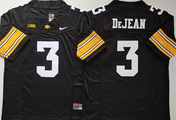 Other Men's Iowa Hawkeyes #3 Cooper DeJean Black Jersey Size US S / EU 44-46 / 1 - 1 Thumbnail