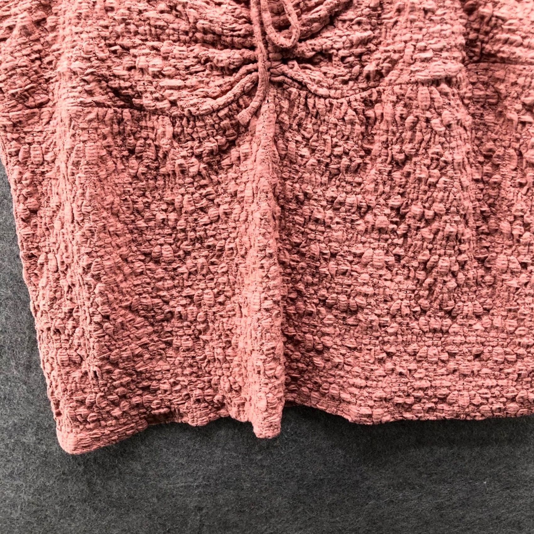 Lucky Brand Lucky Brand Tank Pink XL Womens Smocked Flutter Sleeve Crinkle Top Sleeveless Cotton Blend Beach Boho Summer Shirt Women XL Size XL / US 12-14 / IT 48-50 - 4 Thumbnail