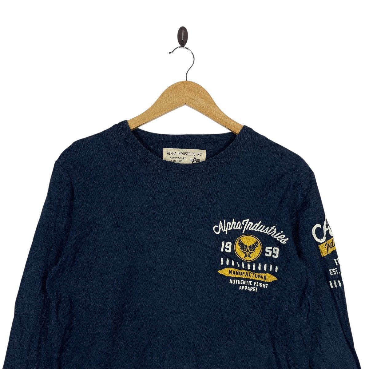 Alpha Industries Alpha Industries “Authentic Flight Apparel” Long Sleeve Size US M / EU 48-50 / 2 - 3 Thumbnail