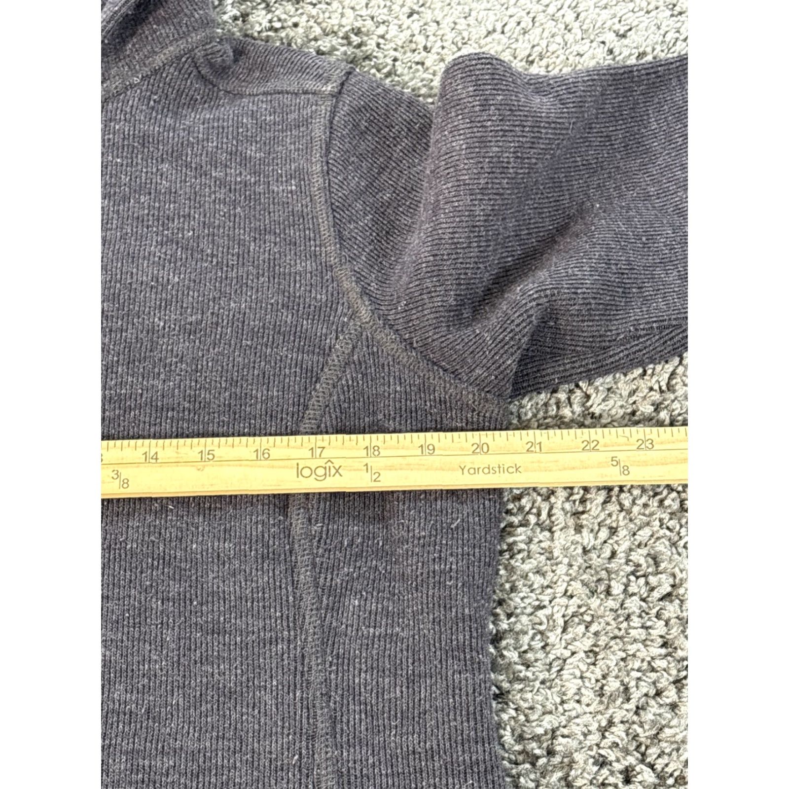 Vintage VINTAGE LL Bean Coat Womens Medium Full Zip Wool Blend Knit Hooded Wooltek 500911 Gray Overcoat Womens Size M / US 6-8 / IT 42-44 - 3 Thumbnail