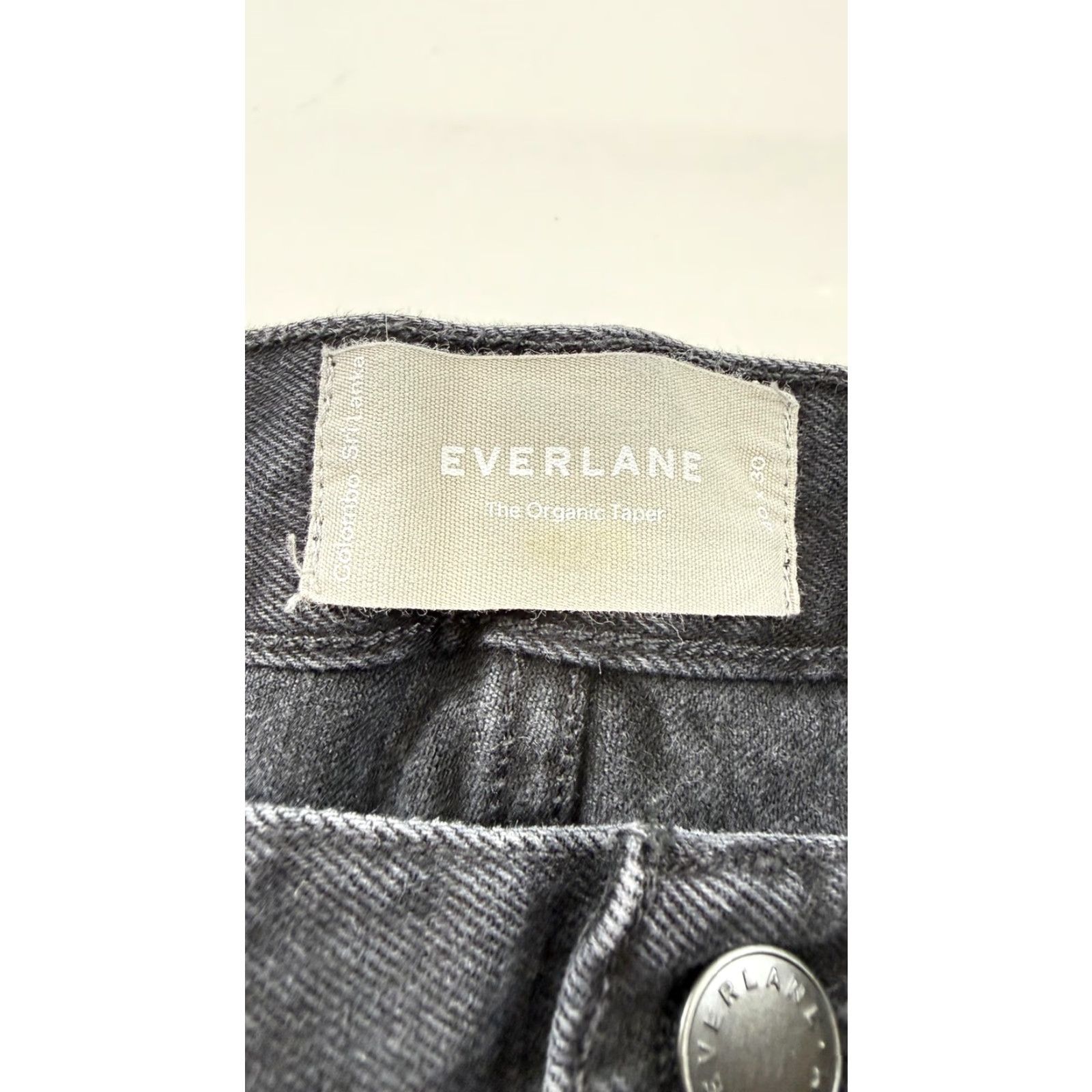 Everlane Everlane Jeans Mens 40x30 Black The Organic Taper Denim Straight Leg Relaxed Fit Jeans Mens Black 40x30 Size US 40 / EU 56 - 5 Thumbnail