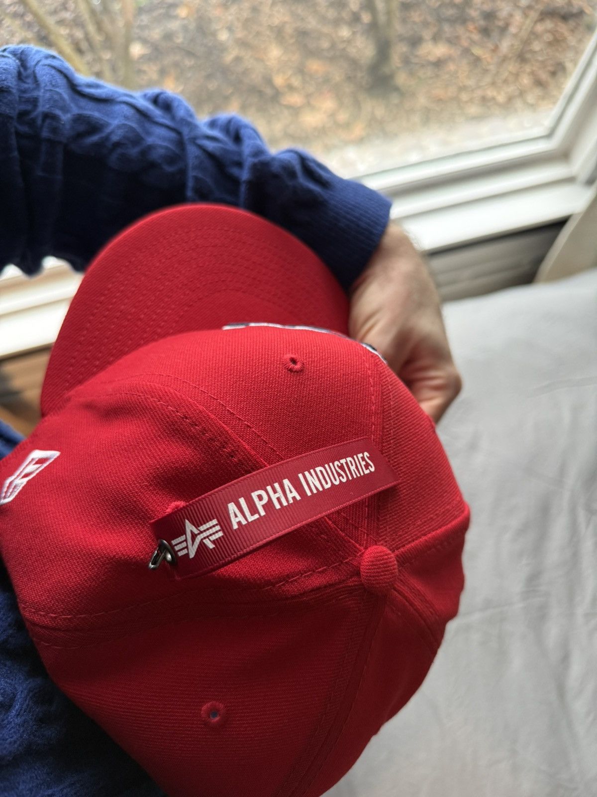 Alpha Industries × New Era Red Alpha Industries X St. Louis Cardinals New Era 59Fifty Size ONE SIZE - 4 Thumbnail
