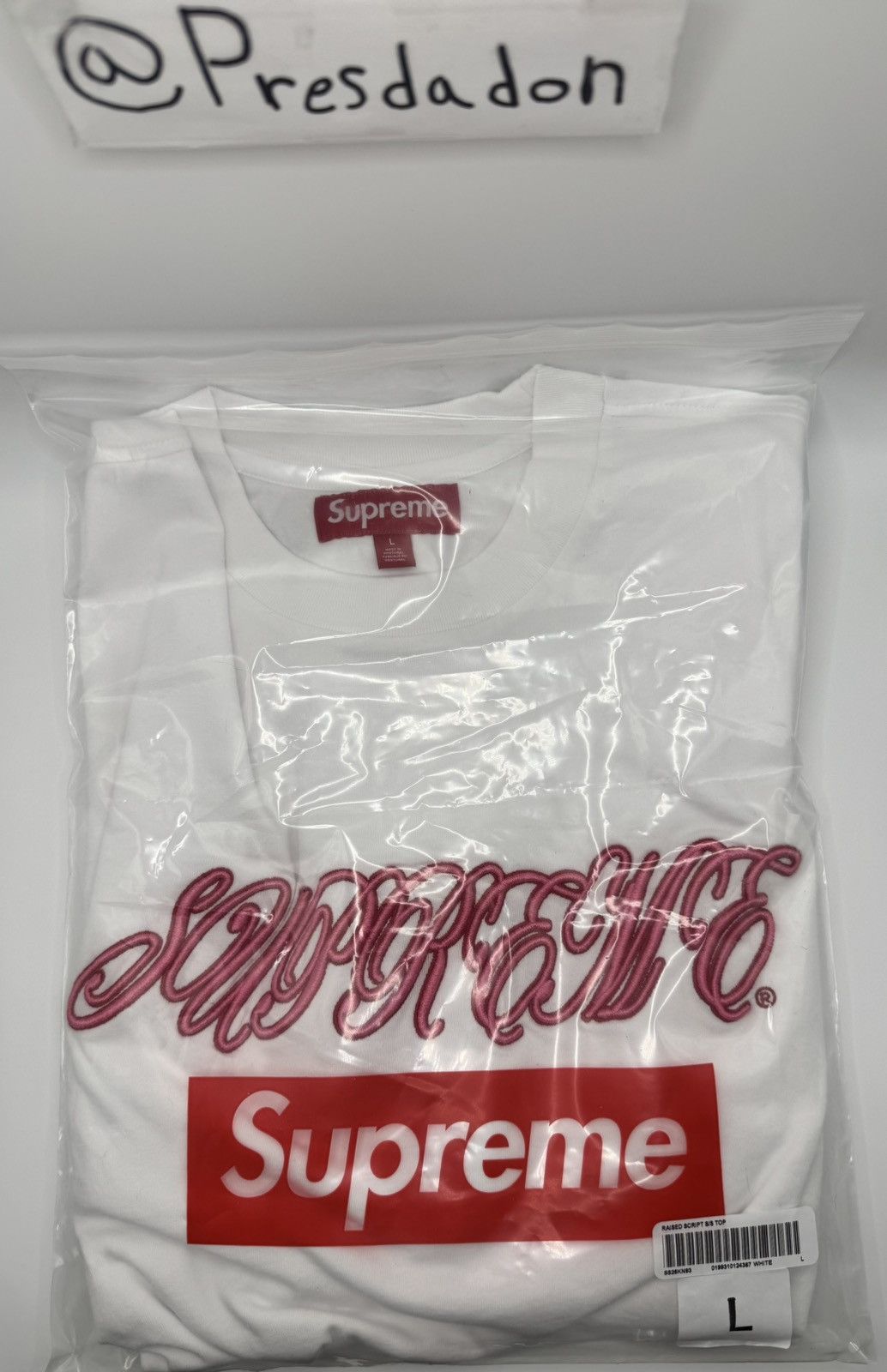 Supreme Supreme Raised Script S/S 26 Top Size US L / EU 52-54 / 3 - 1 Thumbnail