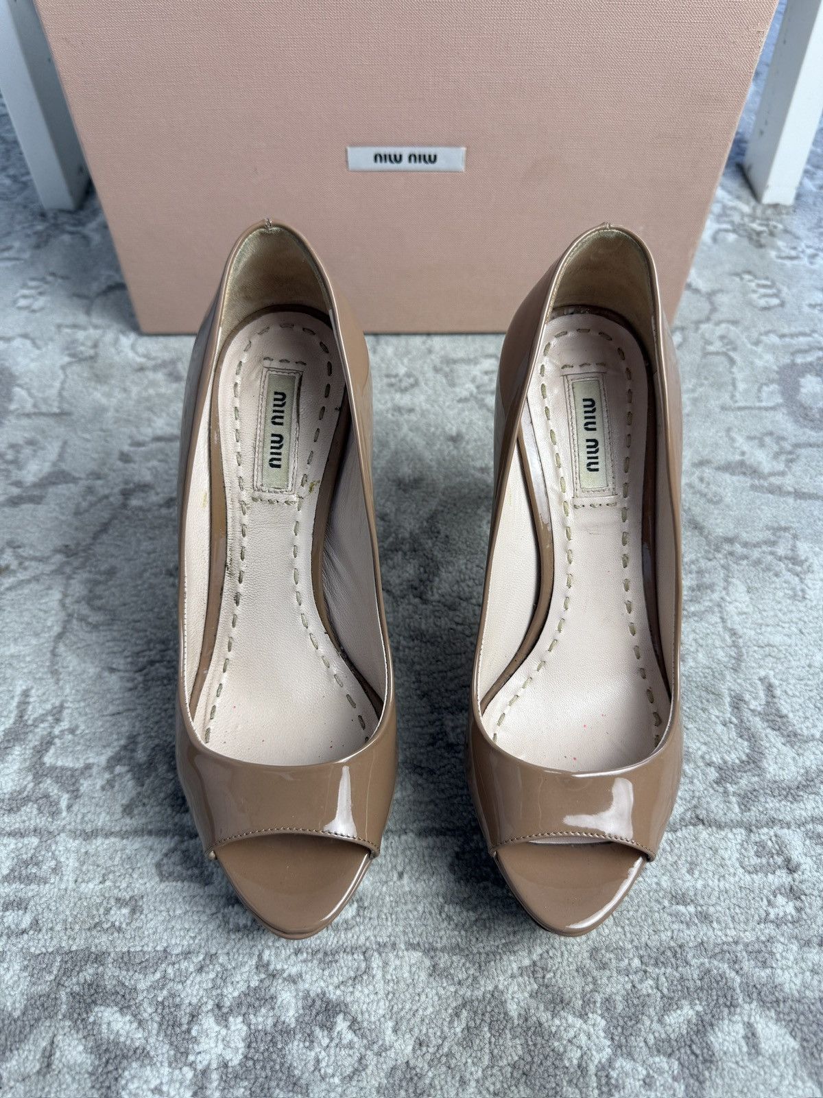 Designer × Miu Miu Miu Miu leather high heels US4.5 designer luxury old money Size US 4.5 / IT 34.5 - 2 Thumbnail