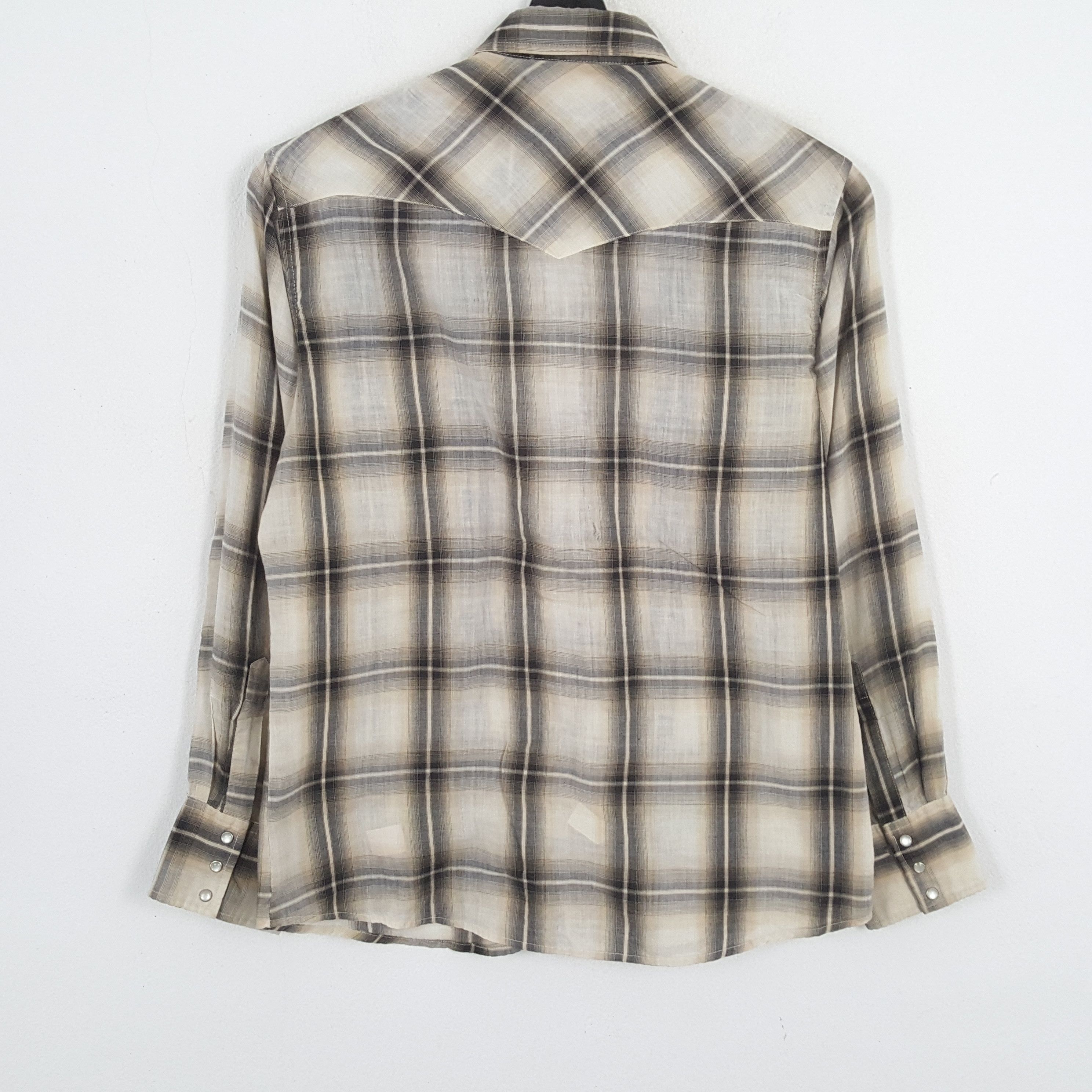 Vintage × Wrangler WRANGLER Classic Style Double Pocket Casual Shirt Size US L / EU 52-54 / 3 - 3 Thumbnail