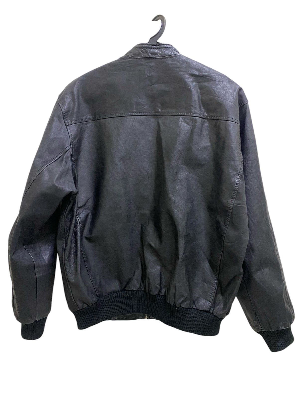 Designer × Japanese Brand × Vintage Vintage Leather Jacket Round neck luxury designers Size US M / EU 48-50 / 2 - 2 Thumbnail