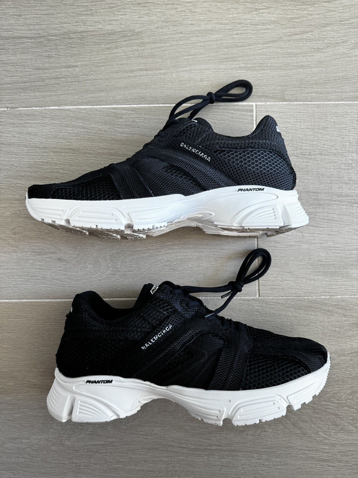 Balenciaga Balenciaga “Phantom” Runner Black/White Sneaker Trainer Size US 11 / EU 44 - 4 Thumbnail