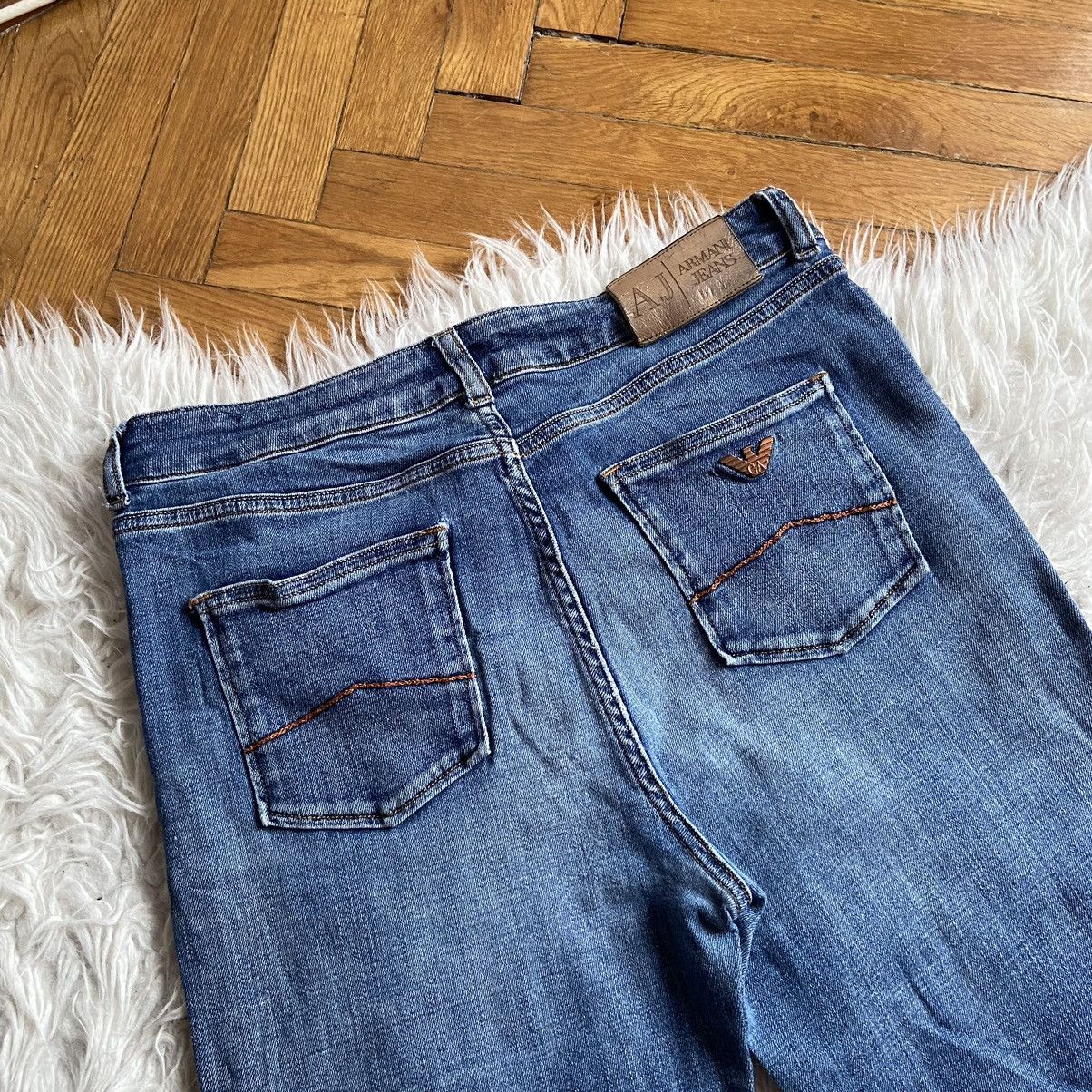 Armani × Giorgio Armani × Vintage 📌 Vintage Armani Jeans 00s Denim Metal Logo Y2k Size US 32 / EU 48 - 3 Thumbnail