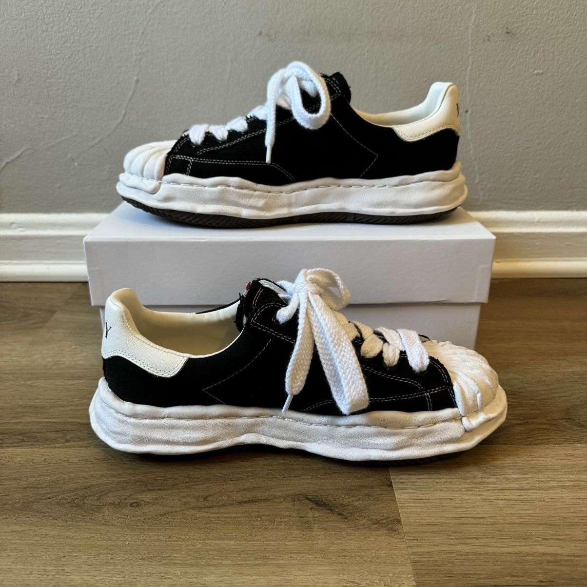 Maison MIHARA YASUHIRO MMY Blakey Low Canvas Sneakers Size US 12 / EU 45 - 3 Thumbnail
