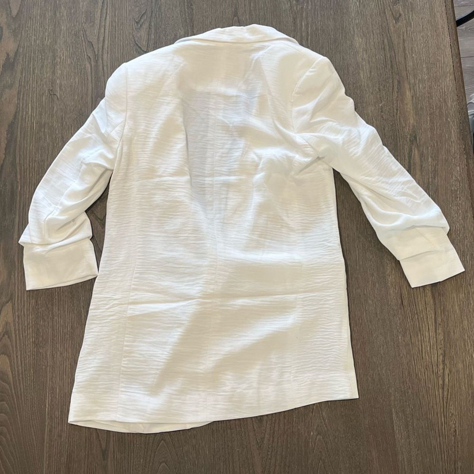 Guess Guess Womens White Long Line Blazer Jacket Size S Size S / US 4 / IT 40 - 4 Thumbnail