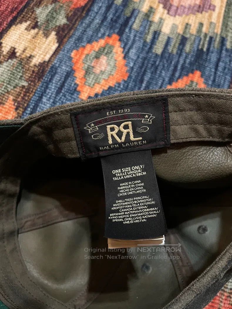 RRL Ralph Lauren RRL Ralph Lauren Old blue dyed suede baseball cap Size ONE SIZE - 4 Thumbnail
